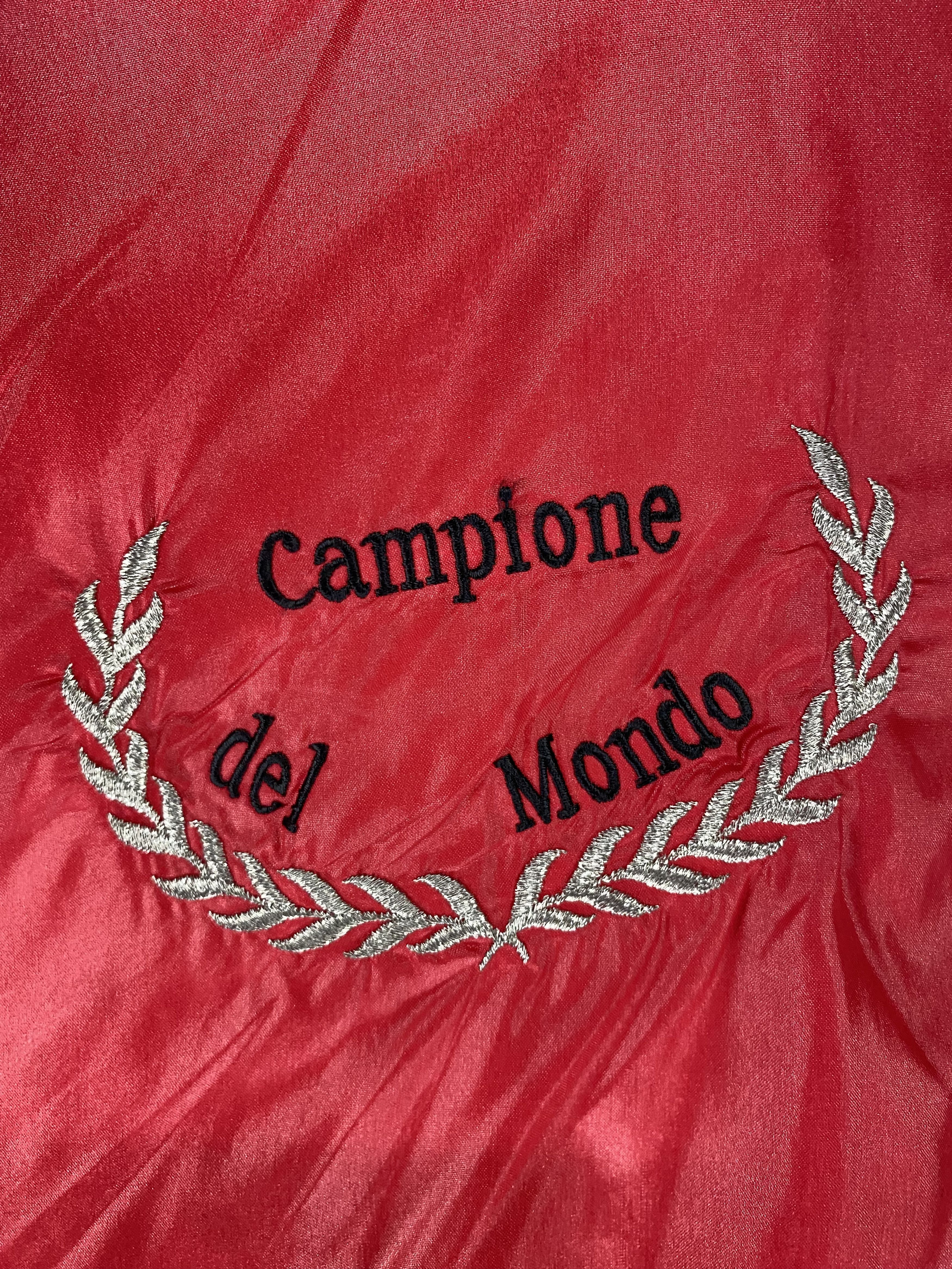 Ferrari × Vintage 80s Style Auto Ferrari campione del mundo satin jacket Size US XL / EU 56 / 4 - 10 Thumbnail