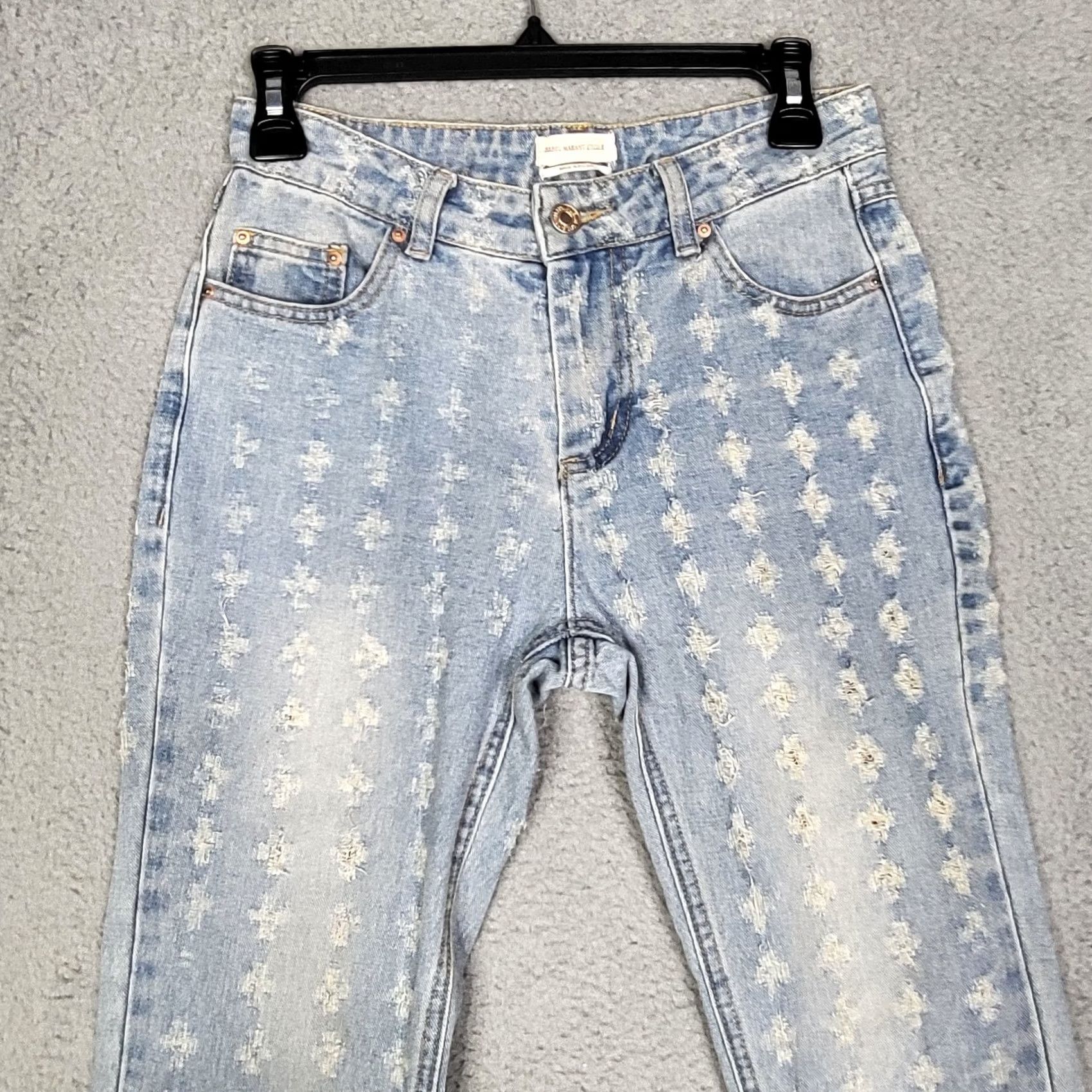 Isabel Marant Isabel Marant Jeans Corliff Girlfriend Straight Leg Size FR 34 US 2 Jeans Women Blue Size 2 Regular Inseam 24 Rise Mid Button Closure Size 26" / US 2 / IT 38 - 6 Thumbnail