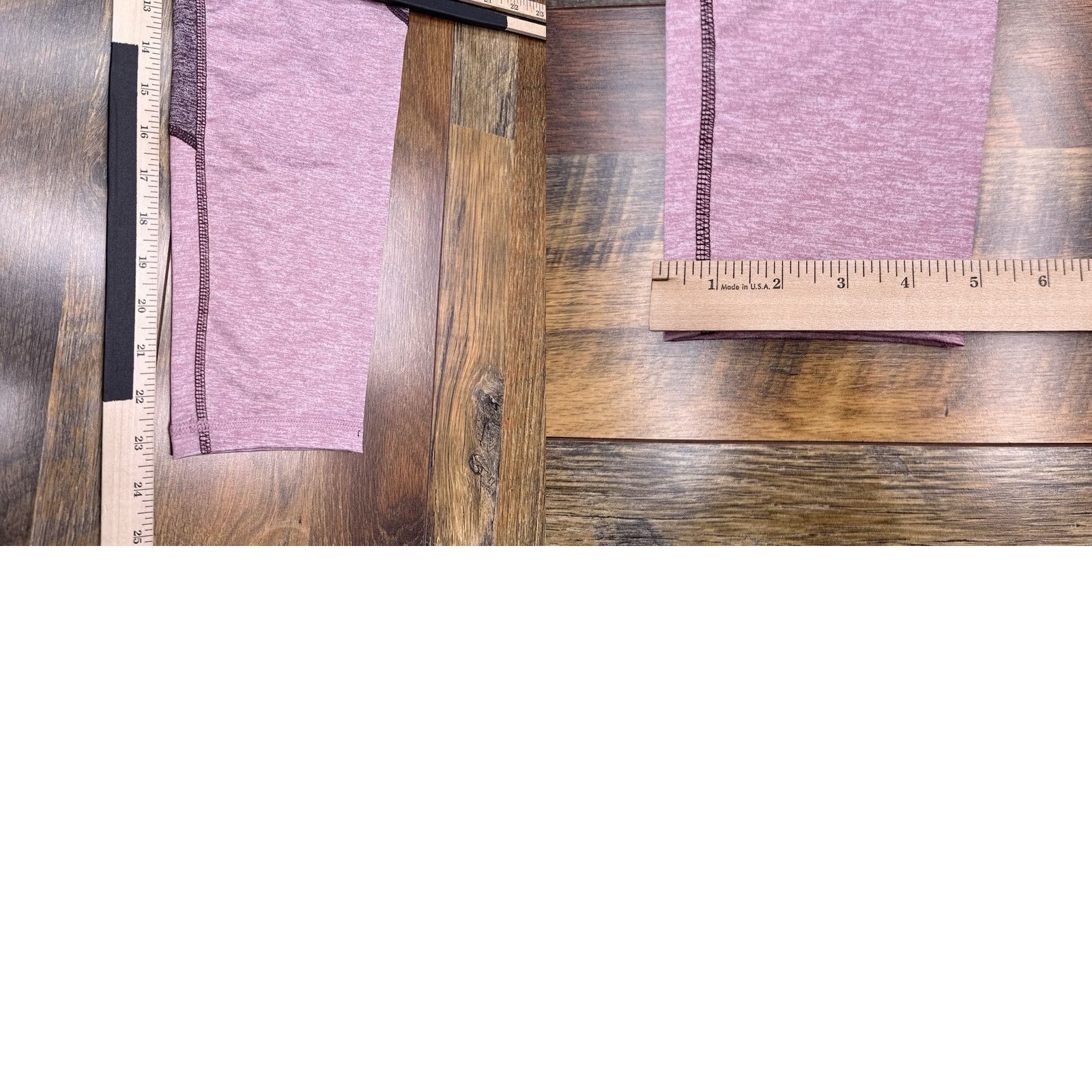Vintage Xersion Leggings Womens L Burgundy Stretch New Tapered Leg Athletic Activewear Moisture Wicking Polyester Spandex Size 36" / US 14 / IT 50 - 9 Thumbnail