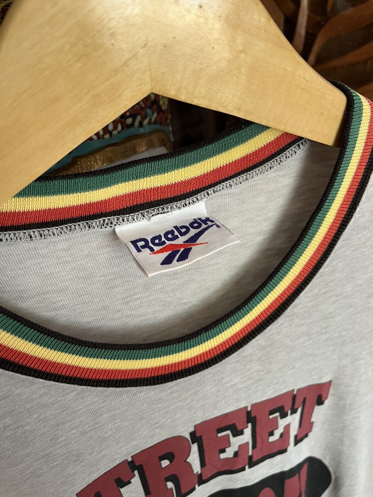 Reebok 90’s Street Reebok Beat Raggae Collar Tee Size US L / EU 52-54 / 3 - 3 Thumbnail