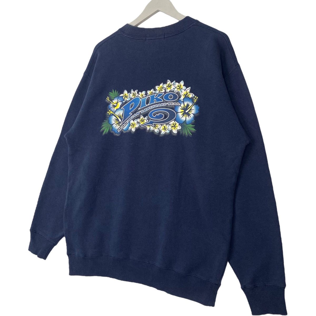 Vintage Vintage Piko Hawaiian Sweatshirt Crewneck Navy Blue Size L Size US L / EU 52-54 / 3 - 6 Thumbnail