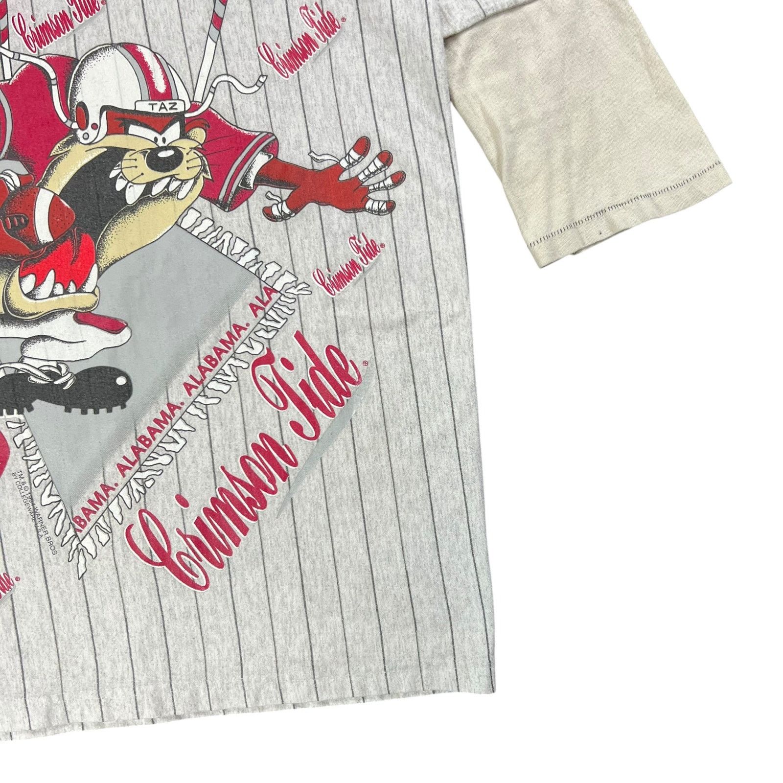 NCAA × Vintage Vintage 90s Looney Tunes Taz Alabama Crimson Tide longsleeve Size US L / EU 52-54 / 3 - 2 Thumbnail
