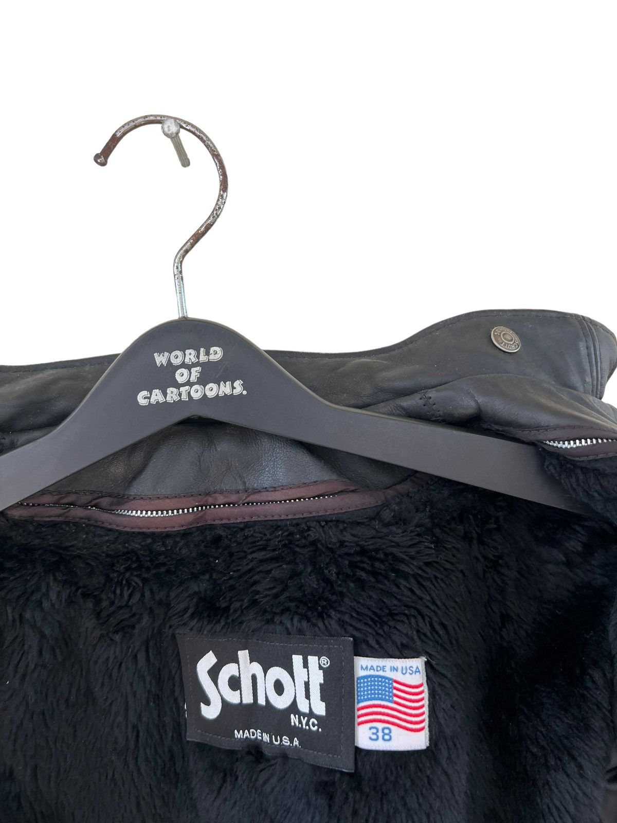 Schott Vintage Schott N.Y.C. Lined Black Leather Cafe Racer Jacket Size US M / EU 48-50 / 2 - 16 Thumbnail