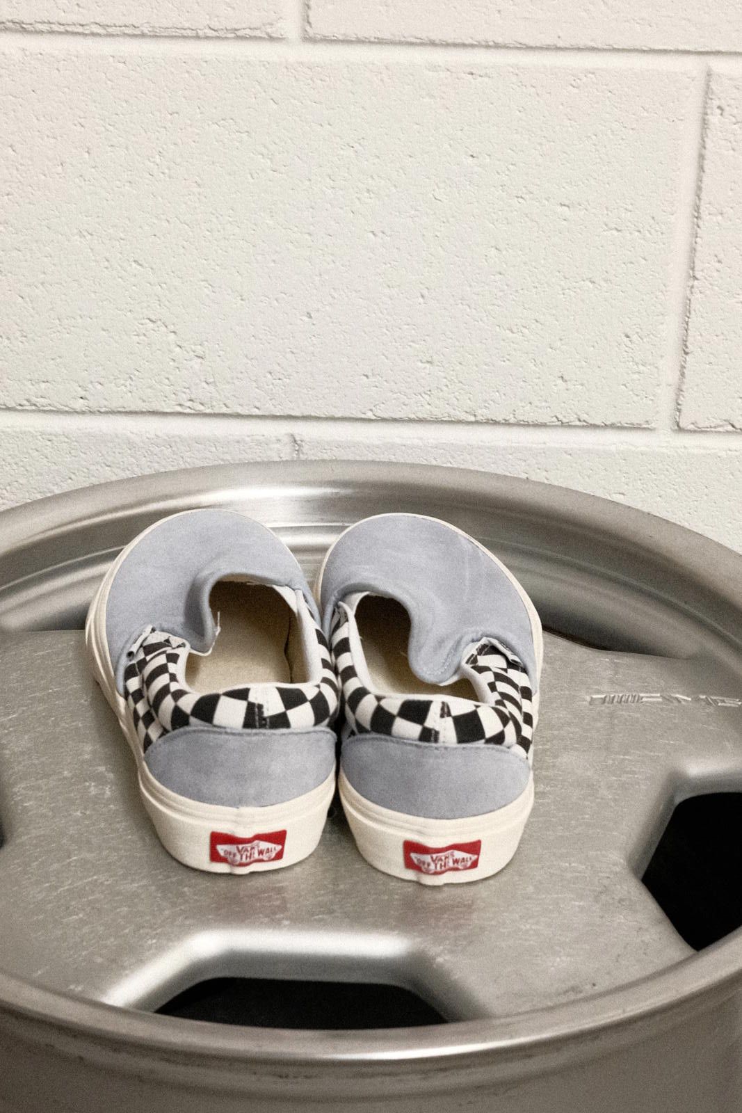 Vans Vans Slip-On Sneakers / Check - Baby Blue - US MEN 6.5 Size US 7.5 / IT 37.5 - 2 Thumbnail