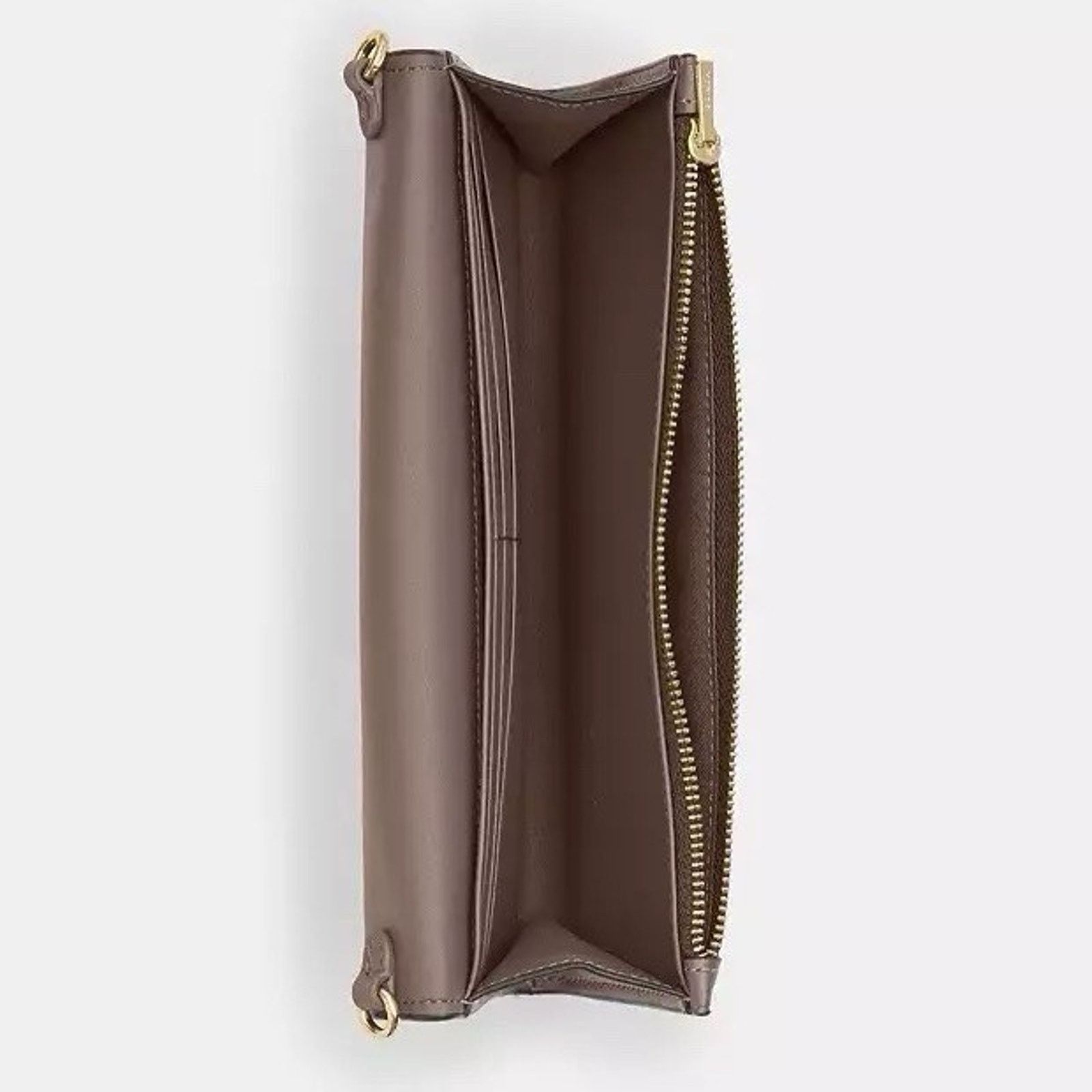 Coach NWT Coach Klare Wallet Chain CBI22 leather Gold/Dark Stone Size ONE SIZE - 10 Thumbnail