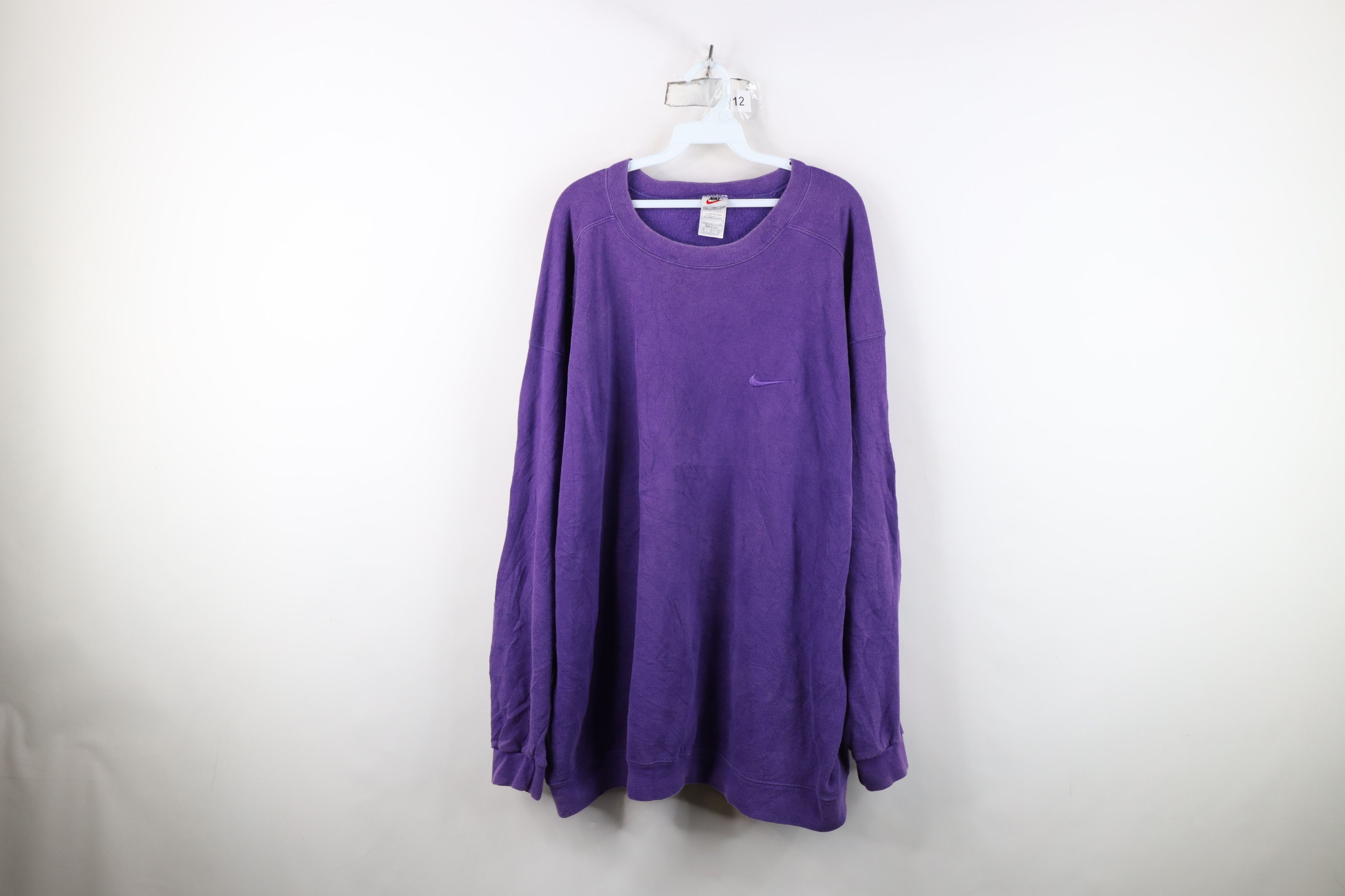 Nike Vintage 90s Nike Scott Mini Swoosh Sweatshirt Purple USA Size US XXL / EU 58 / 5 - 1 Thumbnail