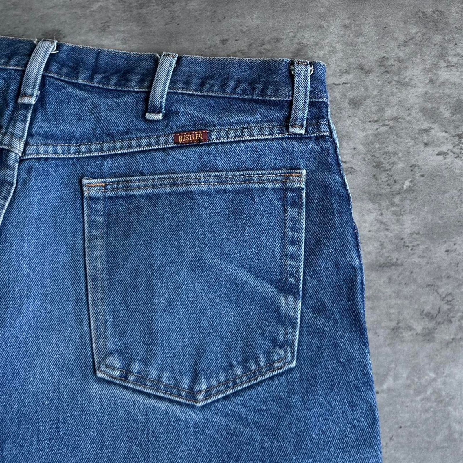 Rustler × Vintage Vintage Y2K Levi’s Style Grunge Opium Essential Denim Jeans Size US 35 - 3 Thumbnail