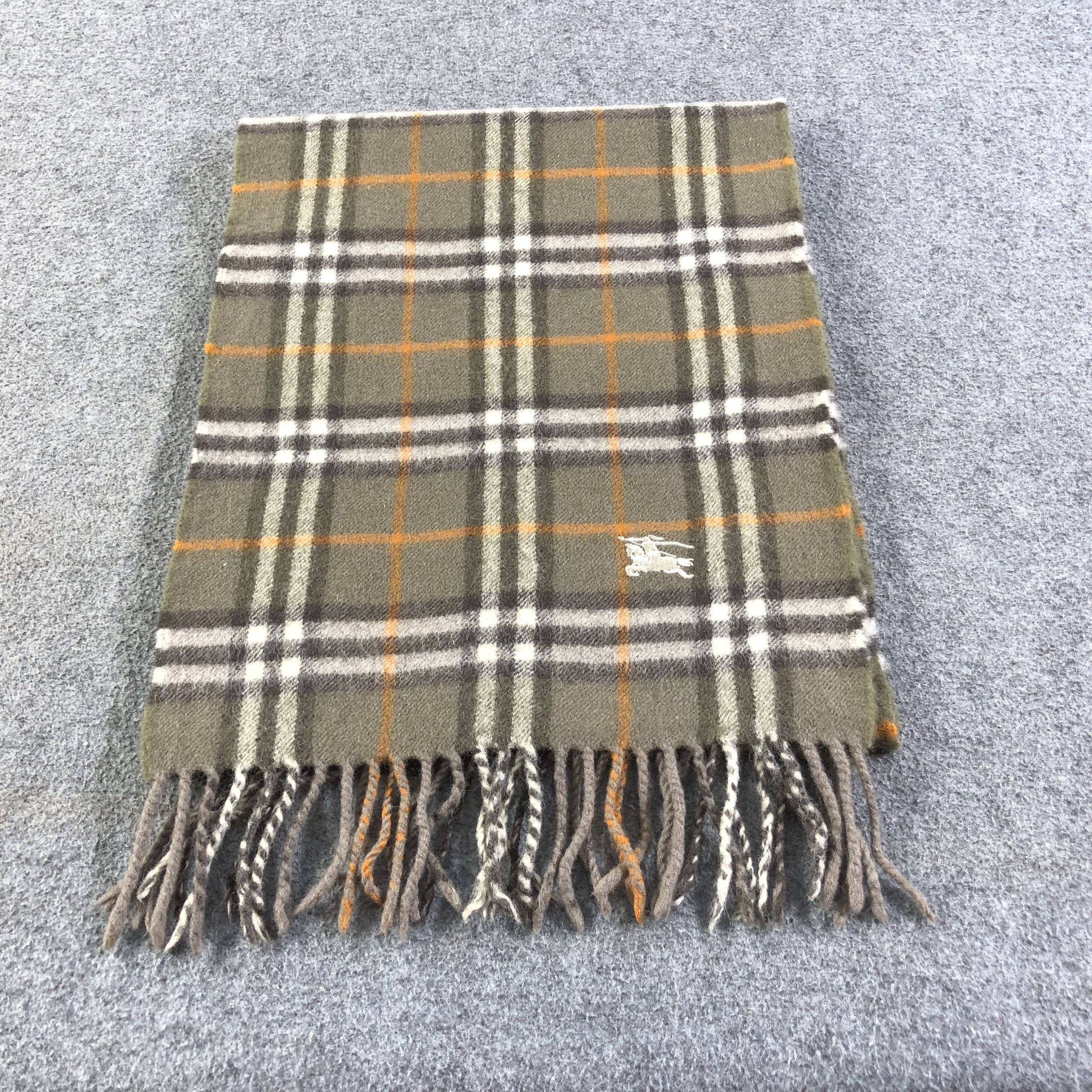 Burberry Burberrys Nova Check Wool Scarf Muffler V1220 Size ONE SIZE - 2 Thumbnail