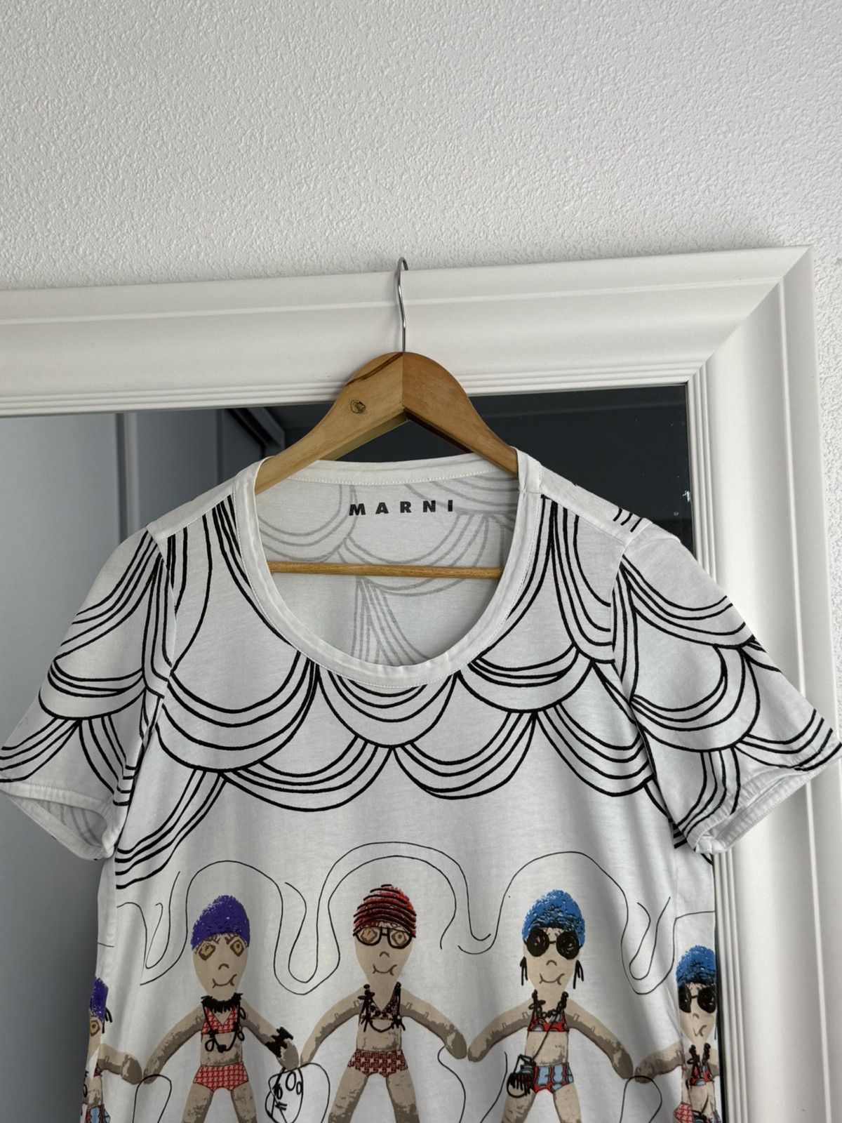 Marni Marni Designer T-Shirt Art Rare Tee Marni Size: 44 Size M / US 6-8 / IT 42-44 - 3 Thumbnail
