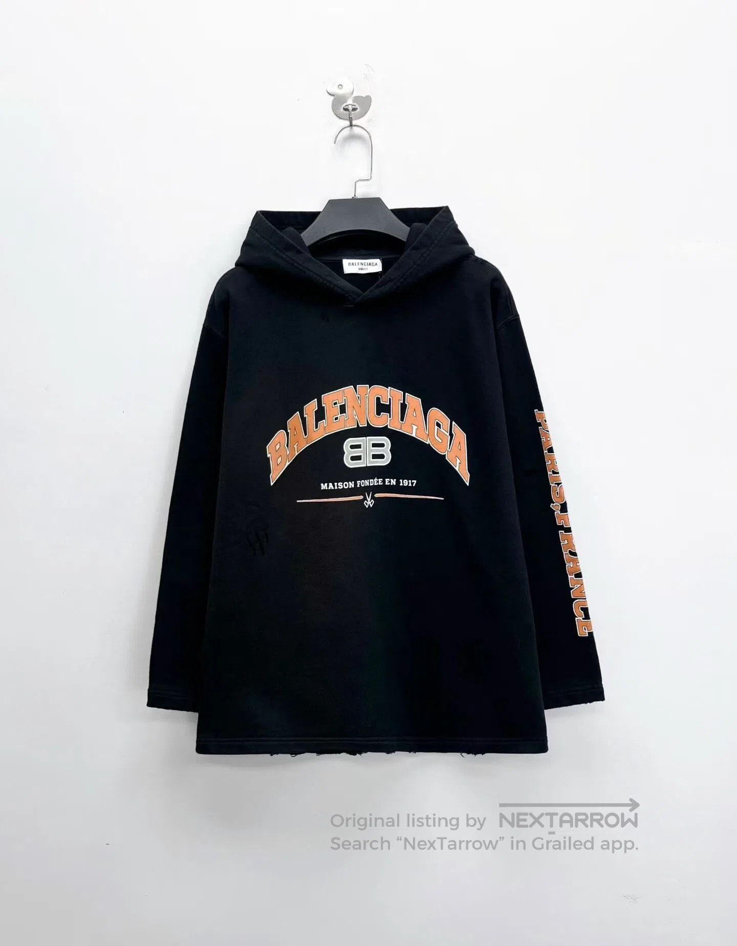 Balenciaga Balenciaga SS22 Black Logo Hoodie. Size US XS / EU 42 / 0 - 1 Thumbnail