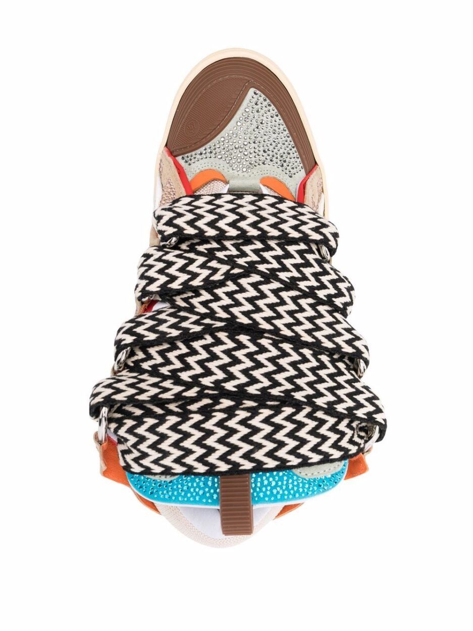 Lanvin Rhinestone Sneakers With Trim in Multicolor Size US 13 / EU 46 - 4 Thumbnail