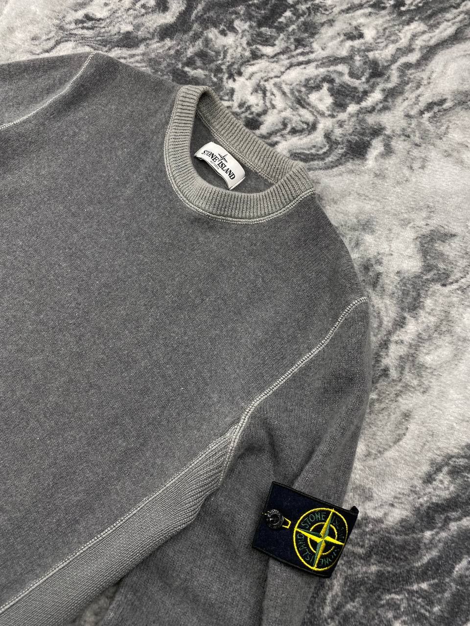 Stone Island Stone Island Knit Wool Cashmere Sweater Men Size L Gray Size US L / EU 52-54 / 3 - 3 Thumbnail