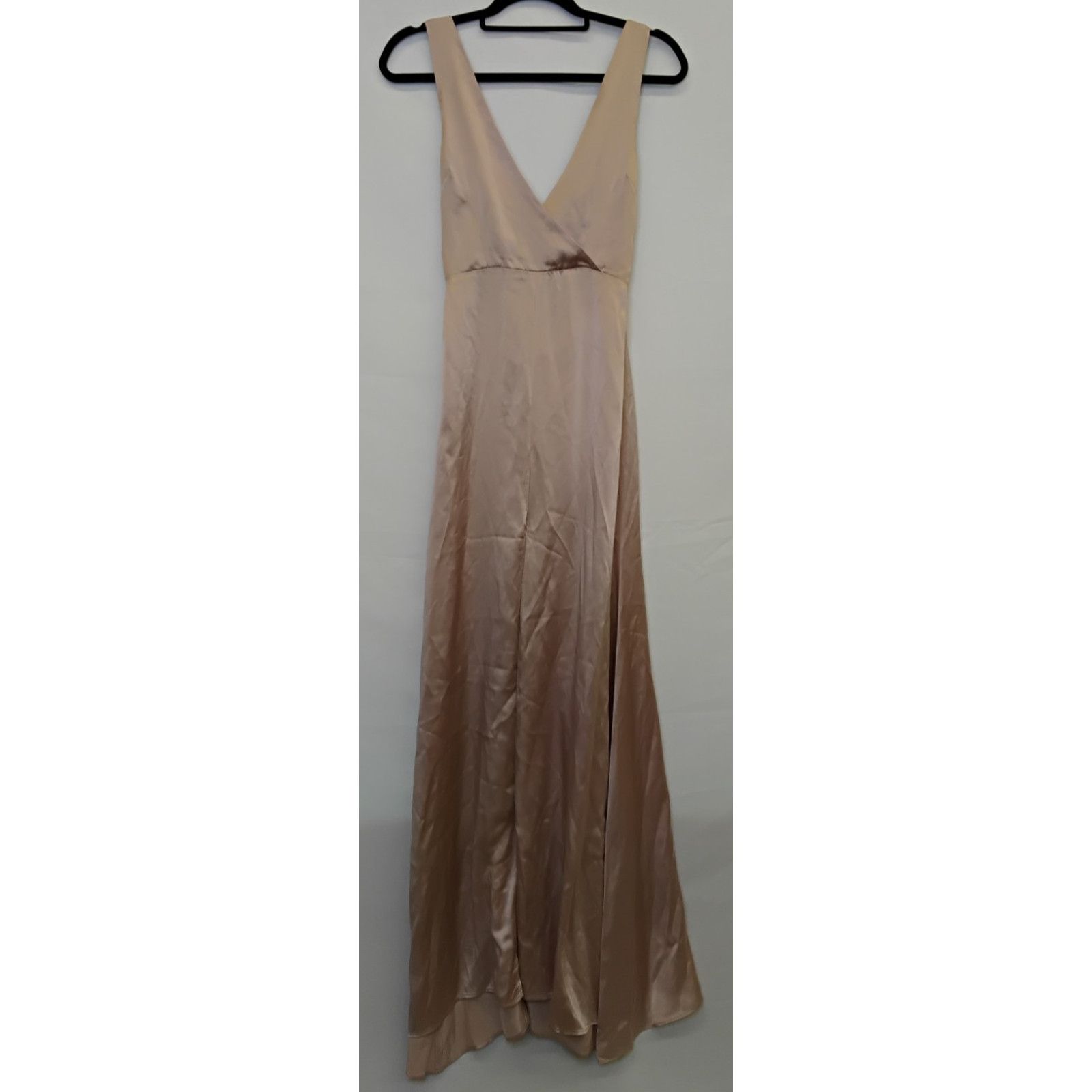 Reformation Reformation Silk Dress Women's 4 Pink Long Flowy V Neck Size S / US 4 / IT 40 - 2 Thumbnail