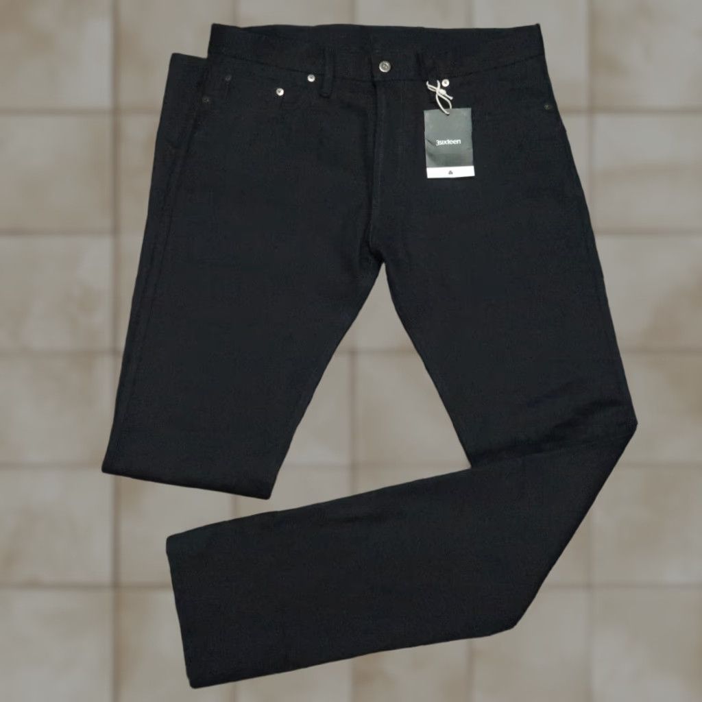 VINTAGE 3sixteen Jeans Mens 35x36 Slim Tapered Denim Raw Shadow