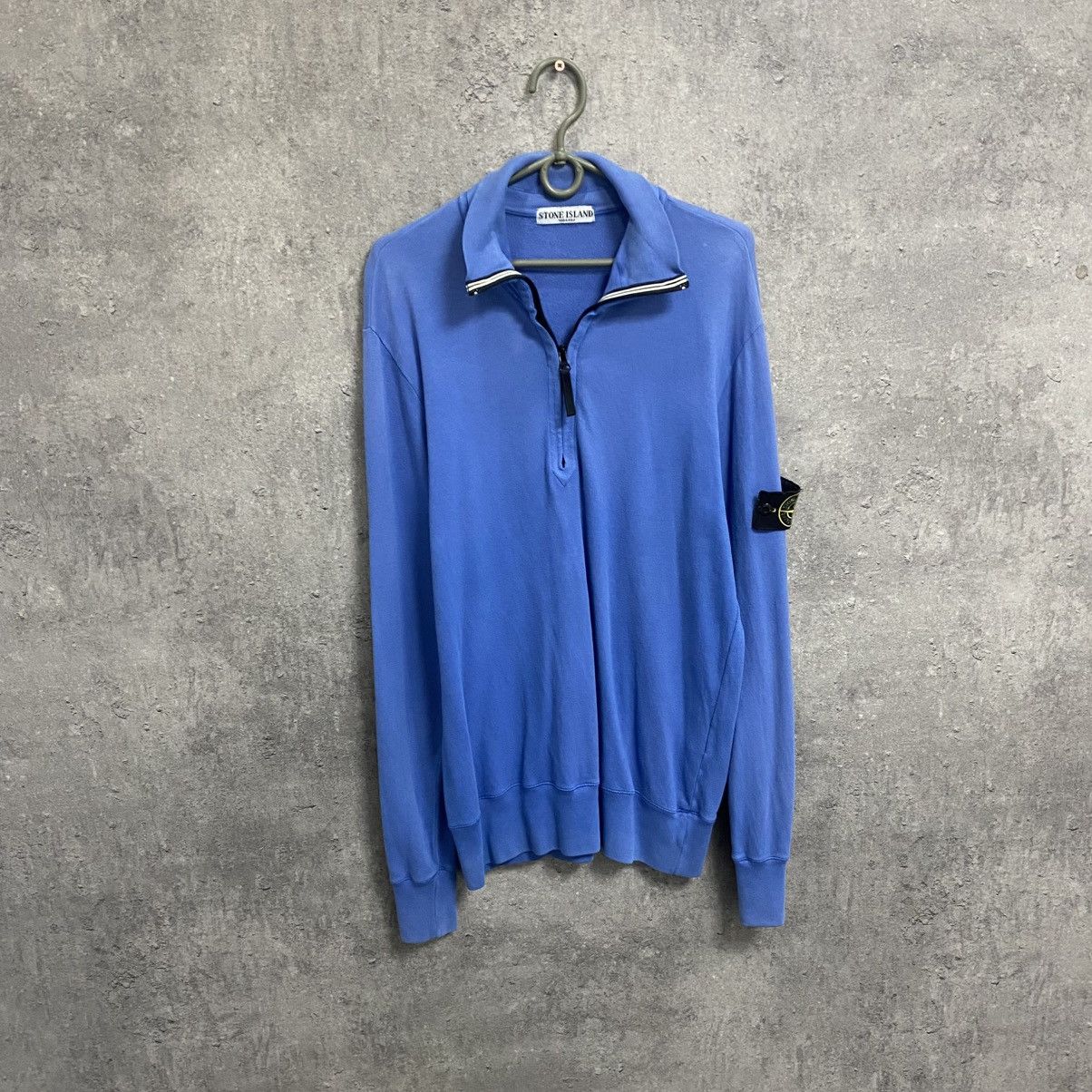 Stone Island Vintage Stone Island Quarter Zip Polo 1/4 Long Sleeve Size US L / EU 52-54 / 3 - 1 Thumbnail