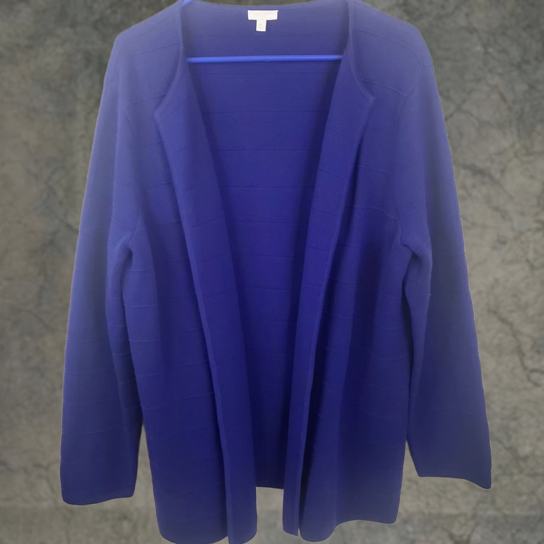 Talbots Talbots Sweater Womens XL Blue Women Pima Cotton Cardigan Size Light Open Front Size XL / US 12-14 / IT 48-50 - 1 Thumbnail