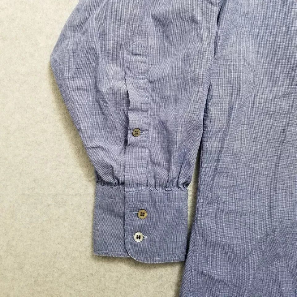 Other John W Nordstrom Shirt Mens 16-32 Blue Casual Button Up Size US S / EU 44-46 / 1 - 15 Thumbnail