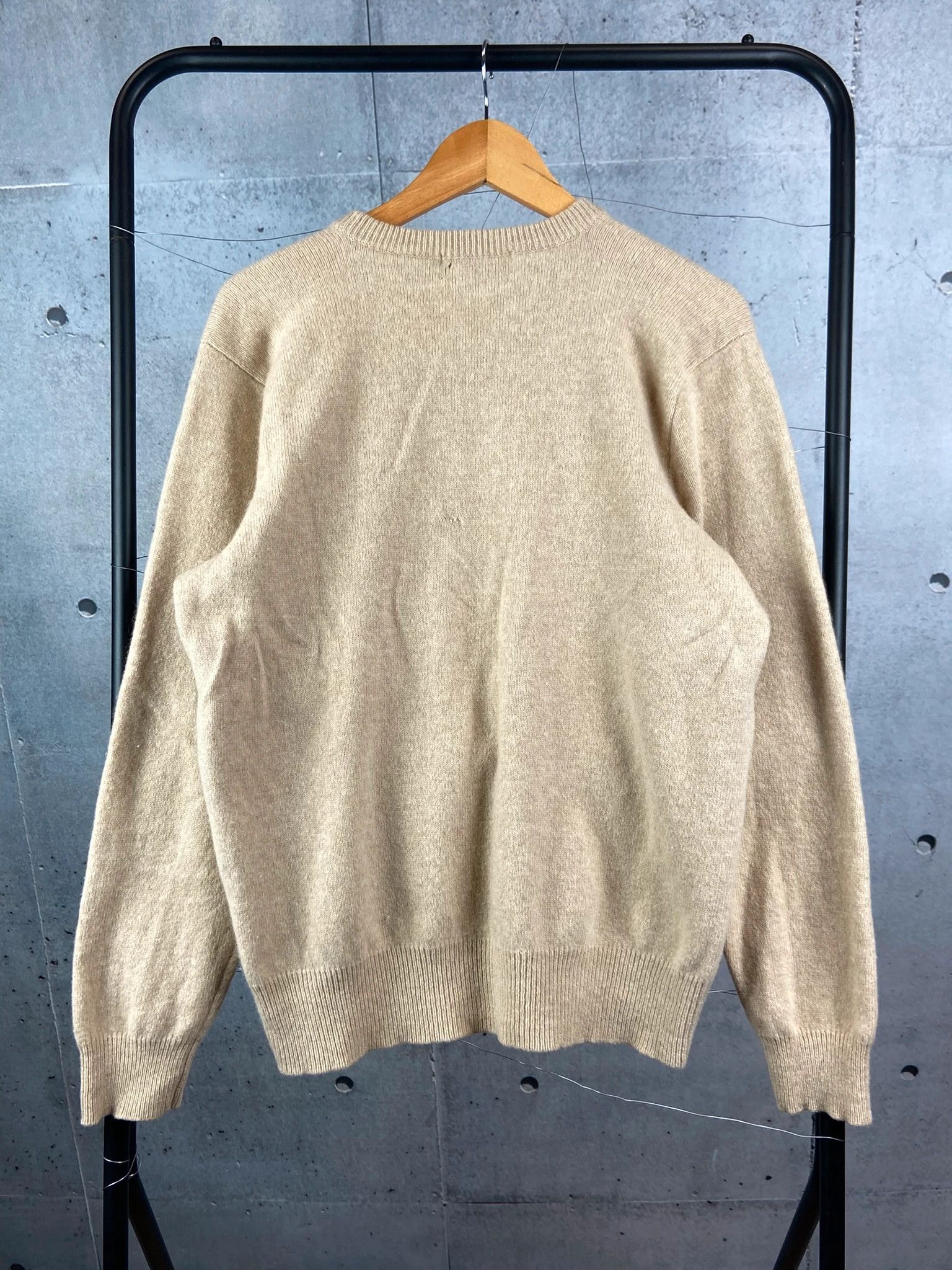 Polo Ralph Lauren Ralph Lauren beige wool knit sweater classic logo Size US L / EU 52-54 / 3 - 4 Thumbnail