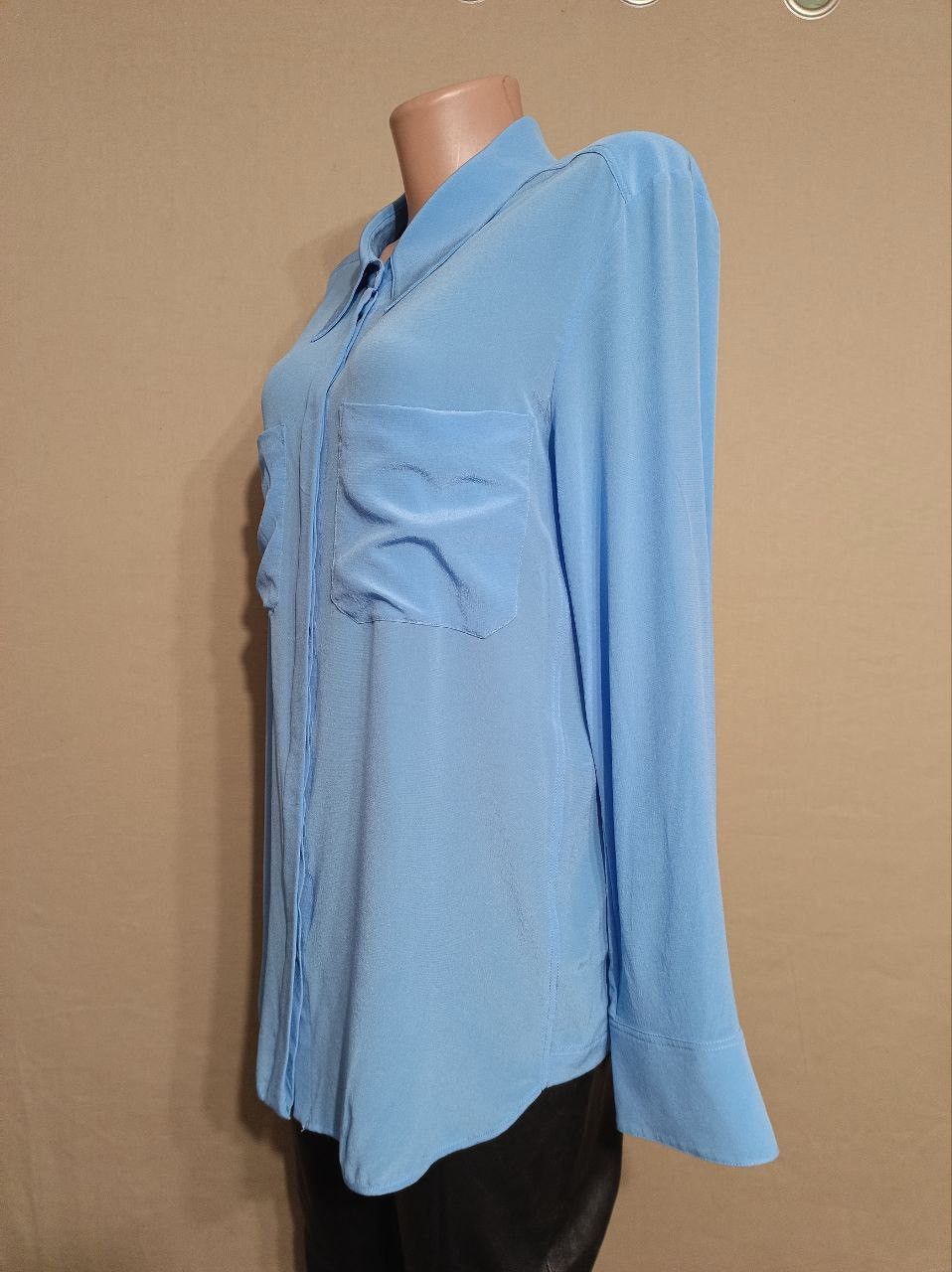 DOROTHEE SCHUMACHER Dorothee Schumacher Blue Silk Blouse Shirt Size 2 / S Size S / US 4 / IT 40 - 2 Thumbnail