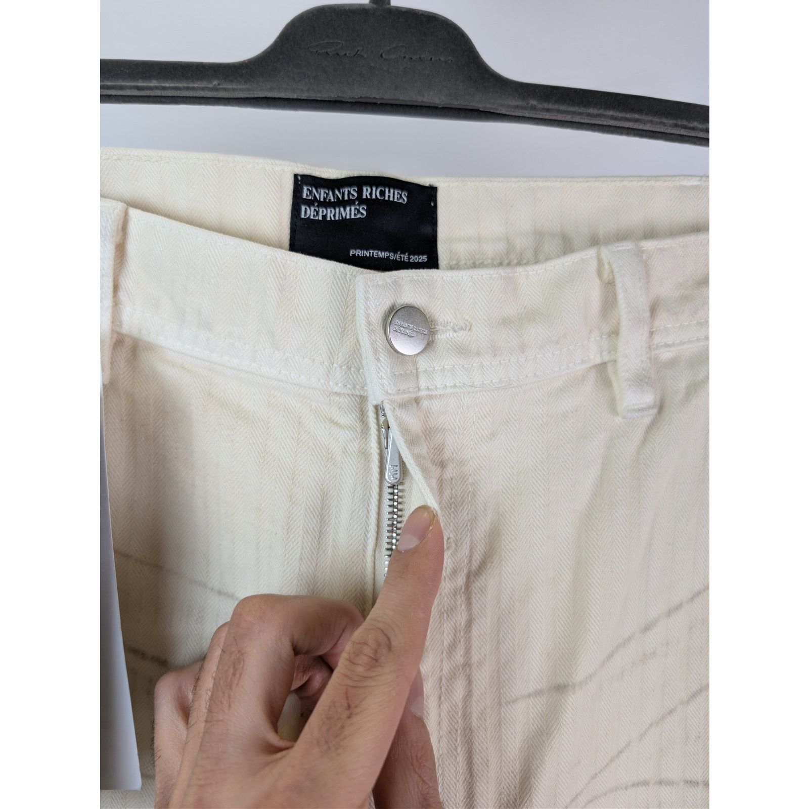 Enfants Riches Deprimes o1rshd1 Double Knee Paint Pants in white Size US 38 / EU 54 - 7 Thumbnail