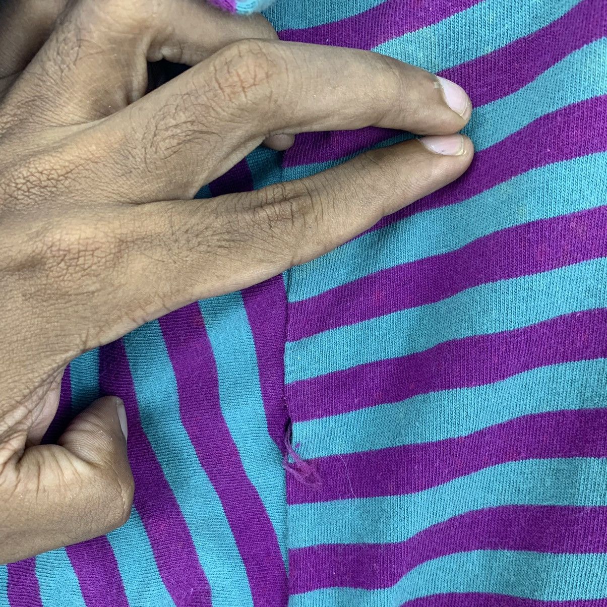 Adidas × Vintage Vintage 90’s Adidas Striped T-Shirt Size US XL / EU 56 / 4 - 4 Thumbnail