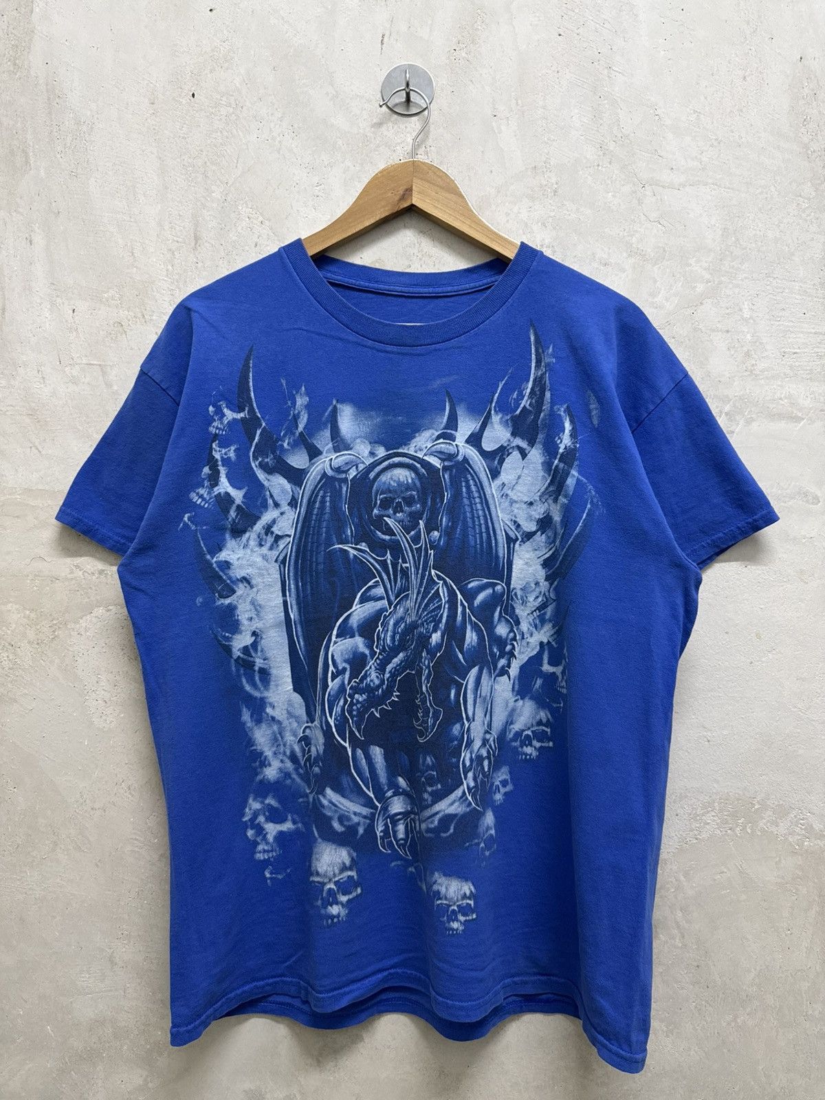Affliction 2000s Flaming cyber skulls grunge affliction tapout tee Size US L / EU 52-54 / 3 - 1 Thumbnail