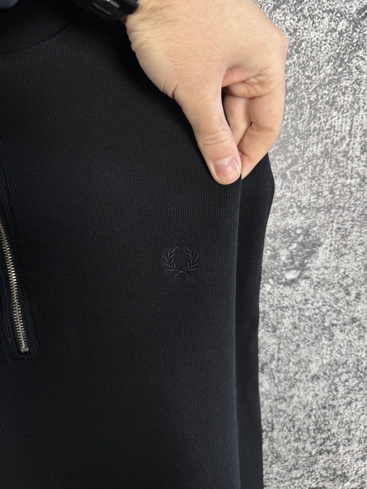 Fred Perry Fred Perry Half Zip Sweatshirt Pullover Casual Black Size L Size US L / EU 52-54 / 3 - 6 Thumbnail