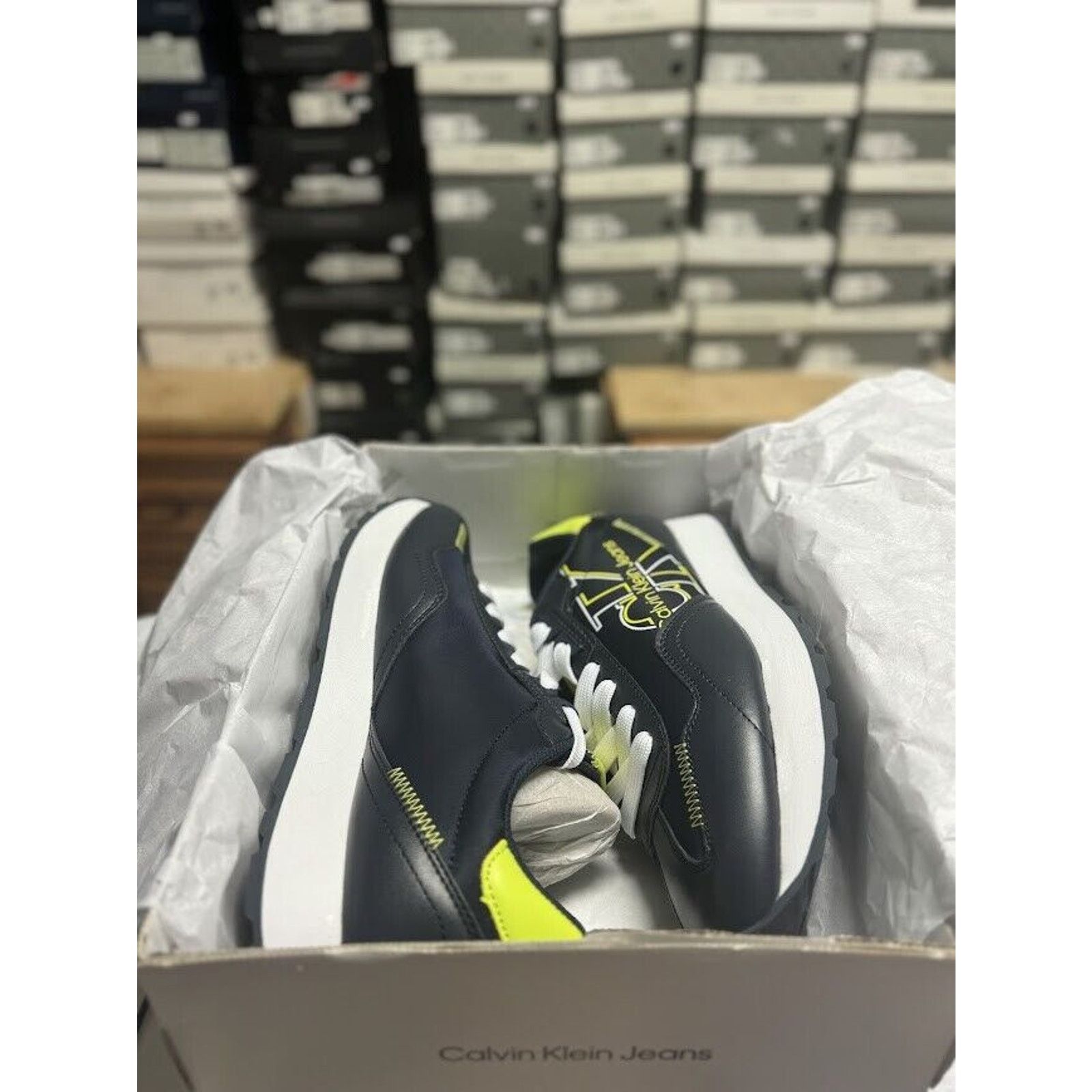 Calvin Klein Calvin Klein Eden Men's 10.5 Sneakers - Dark Blue Size US 10.5 / EU 43-44 - 4 Thumbnail