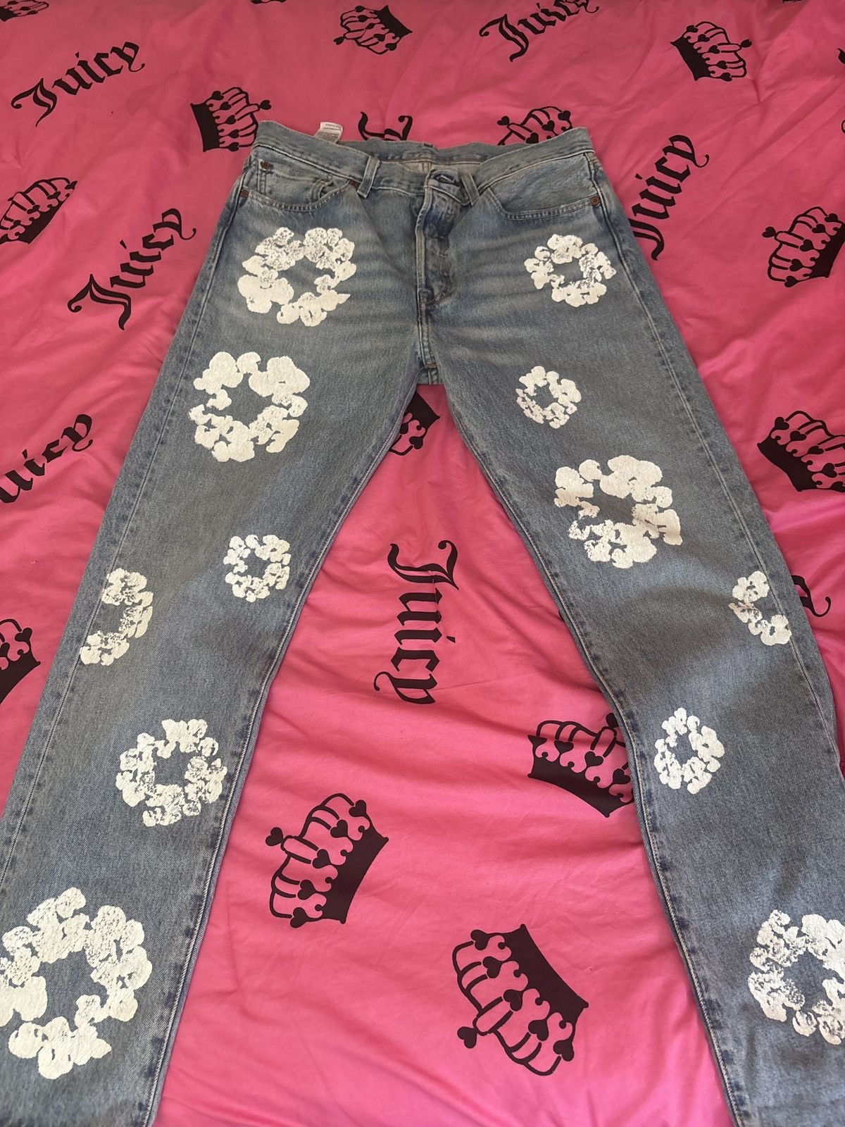 DENIM TEARS denim tear jeans Size US 33 - 6 Thumbnail