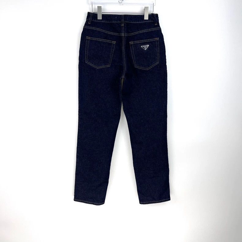 Prada Prada Dark blue metal triangle jeans 2502-Nextarrow Size US 28 / EU 44 - 4 Thumbnail