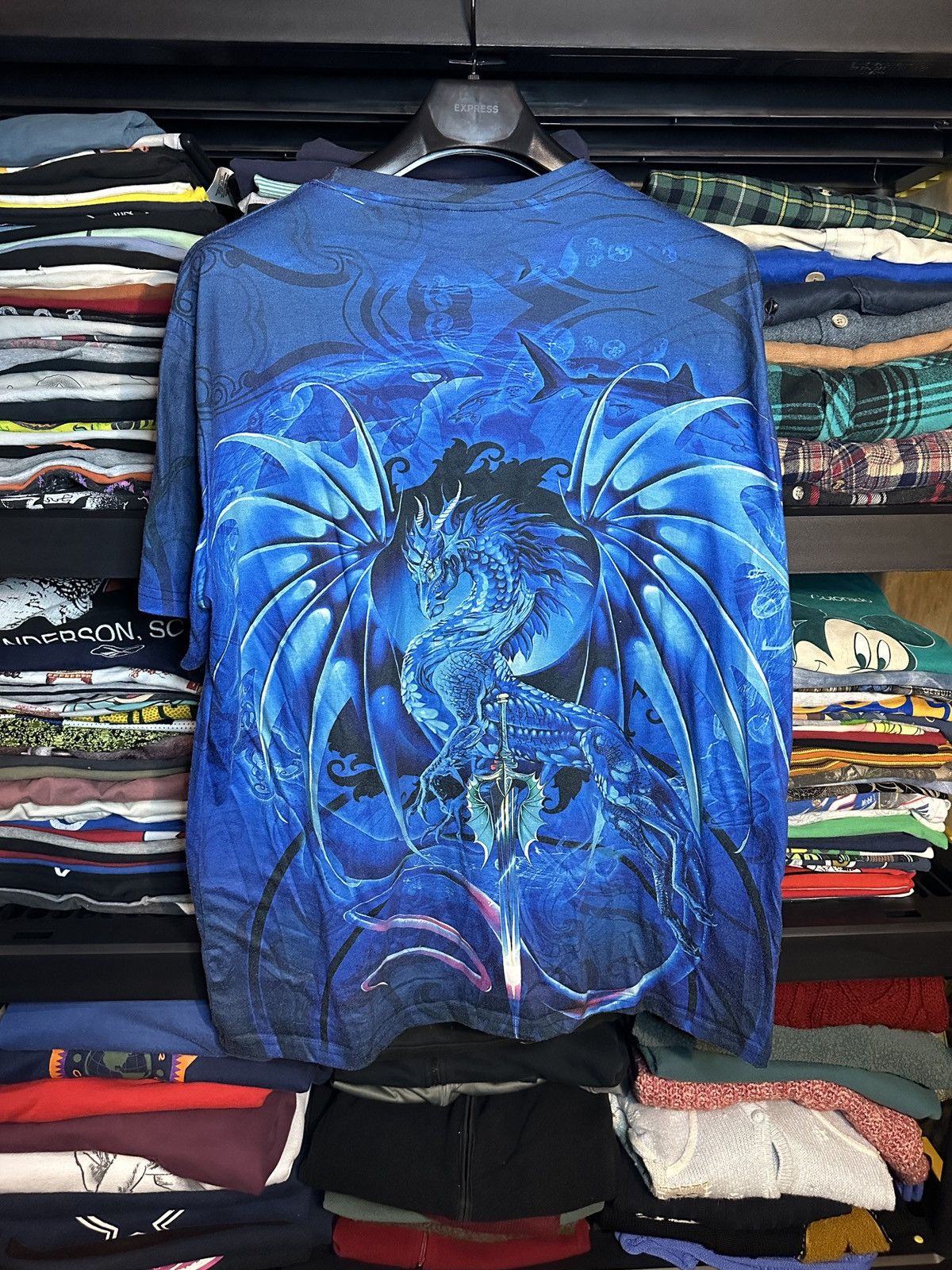 Vintage Vintage Y2K Dragon AOP Size US XXL / EU 58 / 5 - 4 Thumbnail