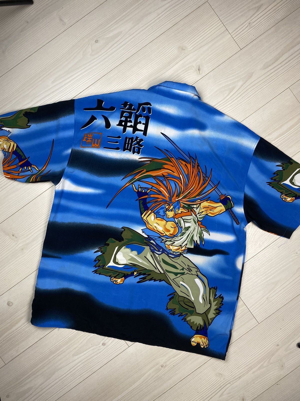 Anime Vintage Samurai Anime Rare Button Up Oversize Shirt y2k Size US XL / EU 56 / 4 - 10 Thumbnail