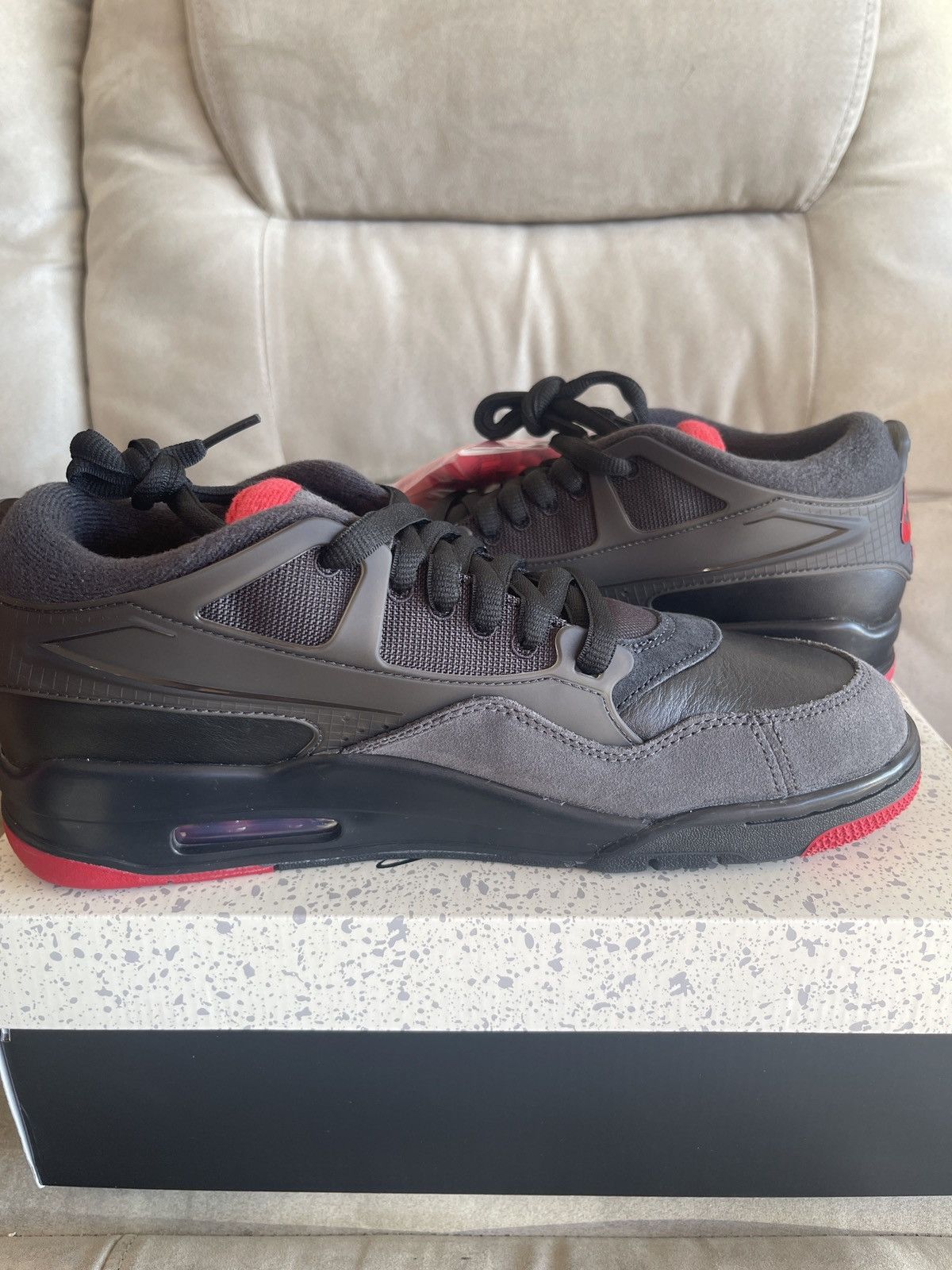 Nike Air Jordan 4 RM black/Red Size US 10.5 / EU 43-44 - 6 Thumbnail