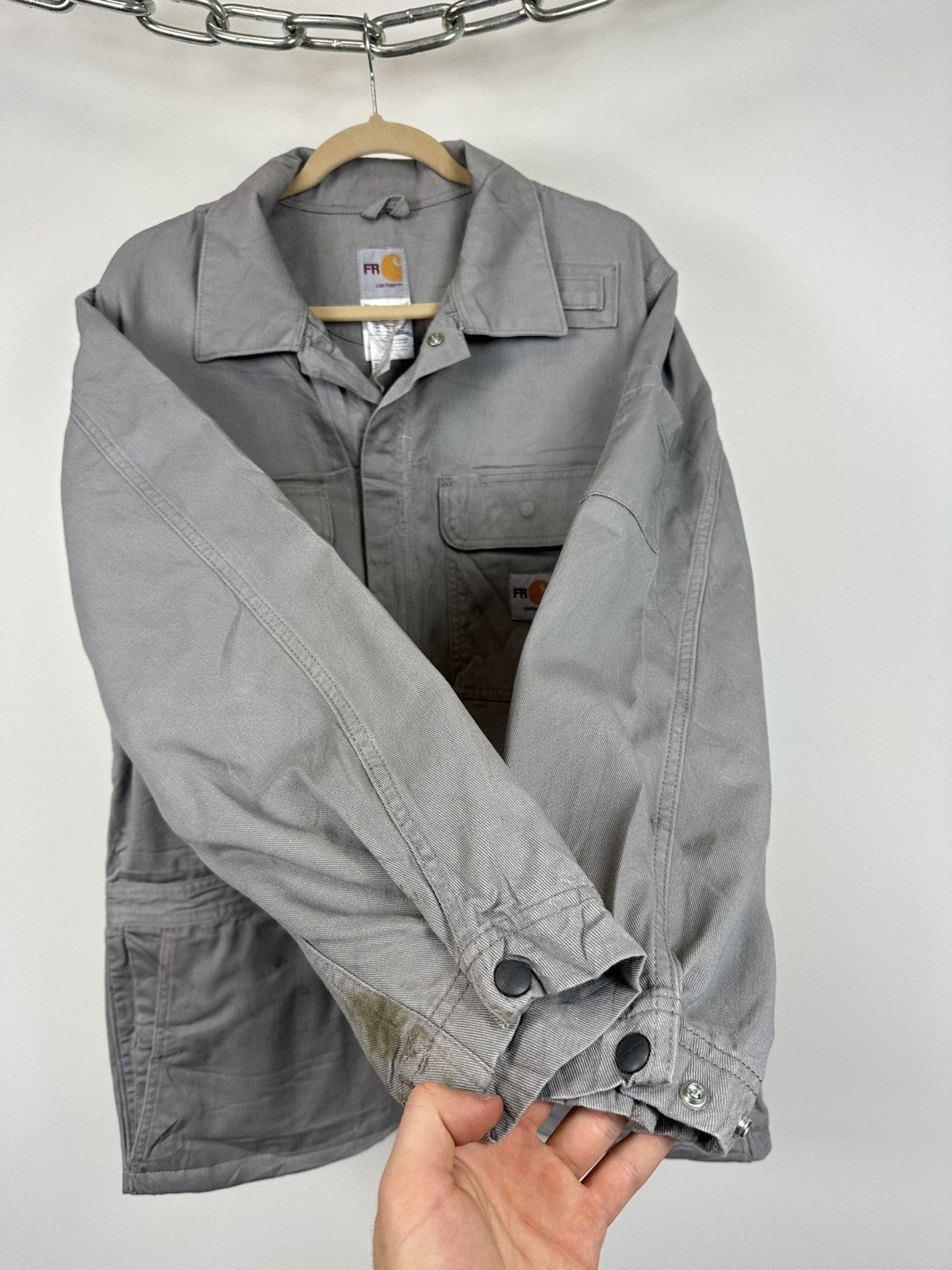 Carhartt Vintage Carhartt Flame Resistant Utility Work Detroit Jacket Size US L / EU 52-54 / 3 - 9 Thumbnail