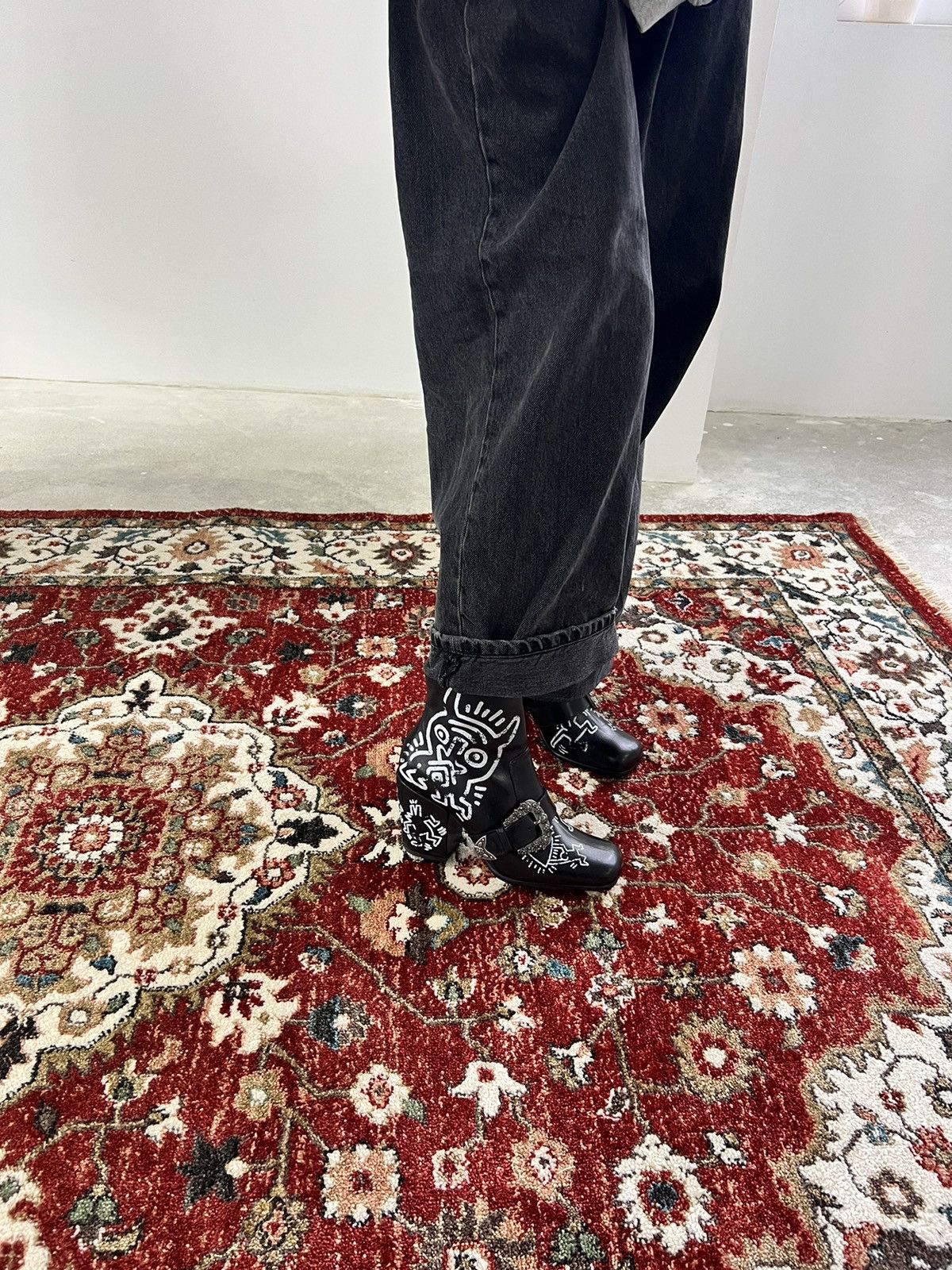 Coach × Keith Haring Coach X Keith Haring Western Moto Booties Size US 9.5 / IT 39.5 - 17 Thumbnail