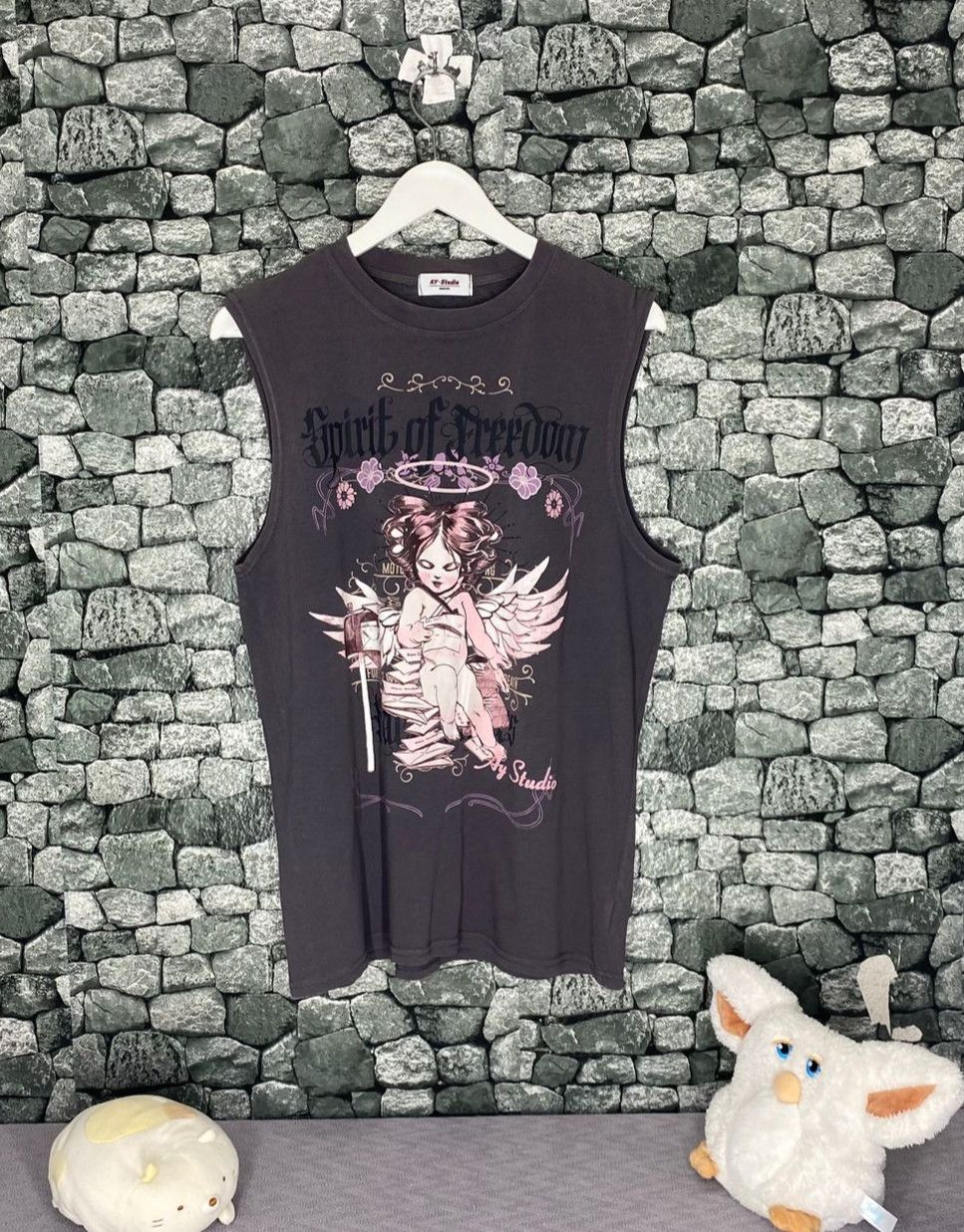 Japanese Brand Ay Studio Spirit Of Freedom Punk Singlet Size US M / EU 48-50 / 2 - 1 Thumbnail