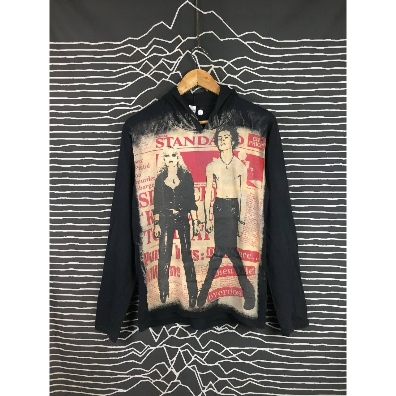 Band Tees Sid And Nancy Sex Pistols AOP Punk Aesthetic Hoodie Size US M / EU 48-50 / 2 - 2 Thumbnail