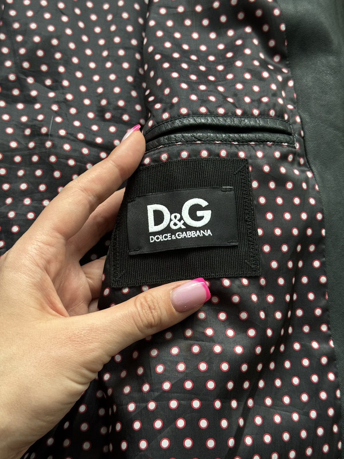 Designer × Dolce & Gabbana Dolce & Gabbana D&G 2000s vintage Y2K nylon + leather jacket Size US L / EU 52-54 / 3 - 4 Thumbnail
