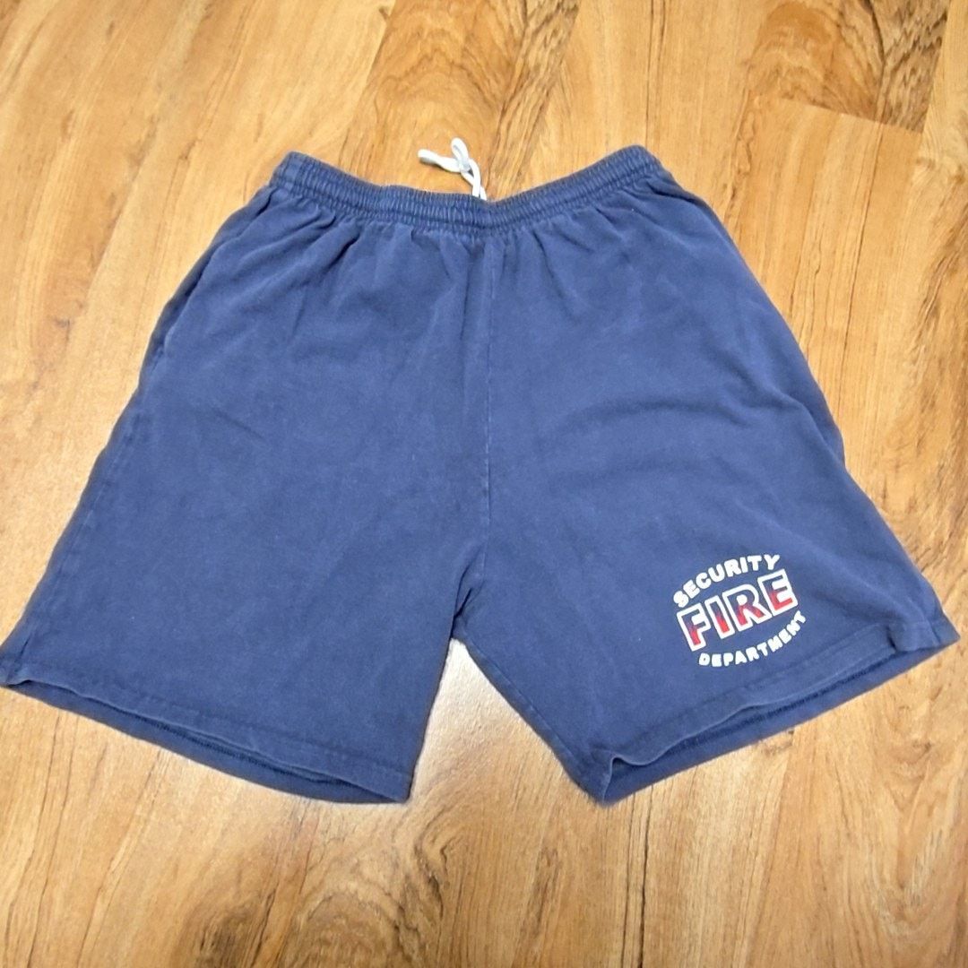 Anvil Vintage Security Fire Department Shorts Anvil Blue L 90s Size US 32 / EU 48 - 1 Thumbnail