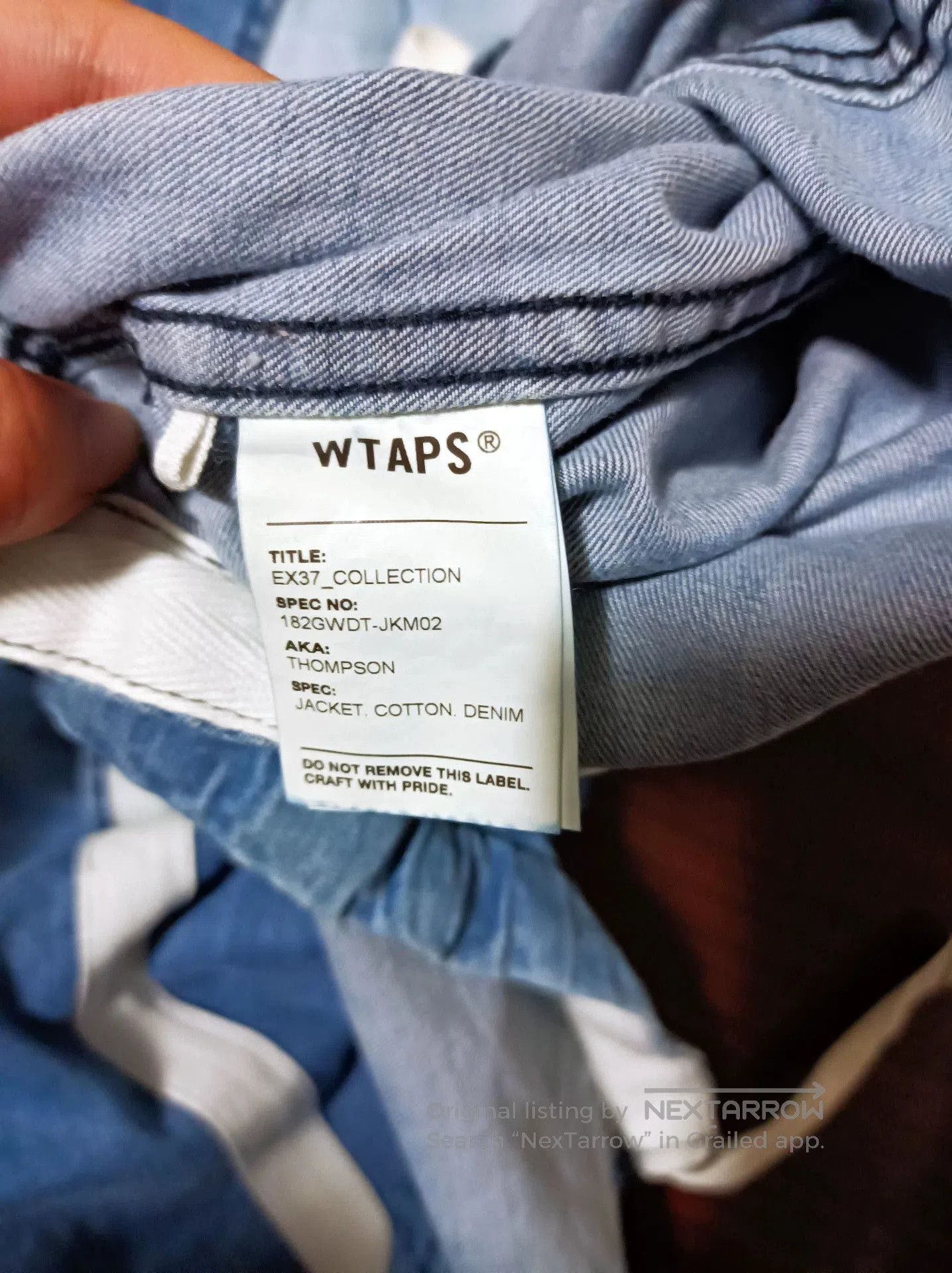 Wtaps Wtaps 18aw Thompson Cotton Denim Jacket. Size US M / EU 48-50 / 2 - 4 Thumbnail