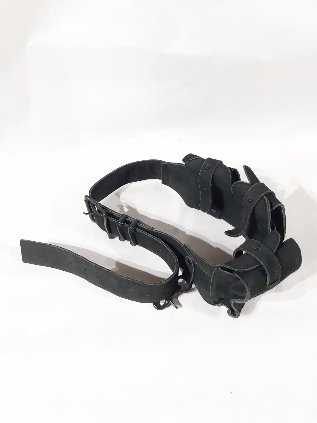 Number (N)ine Suede Leather Ammo Cargo Belt SS07 “About a Boy” Size ONE SIZE - 1 Thumbnail