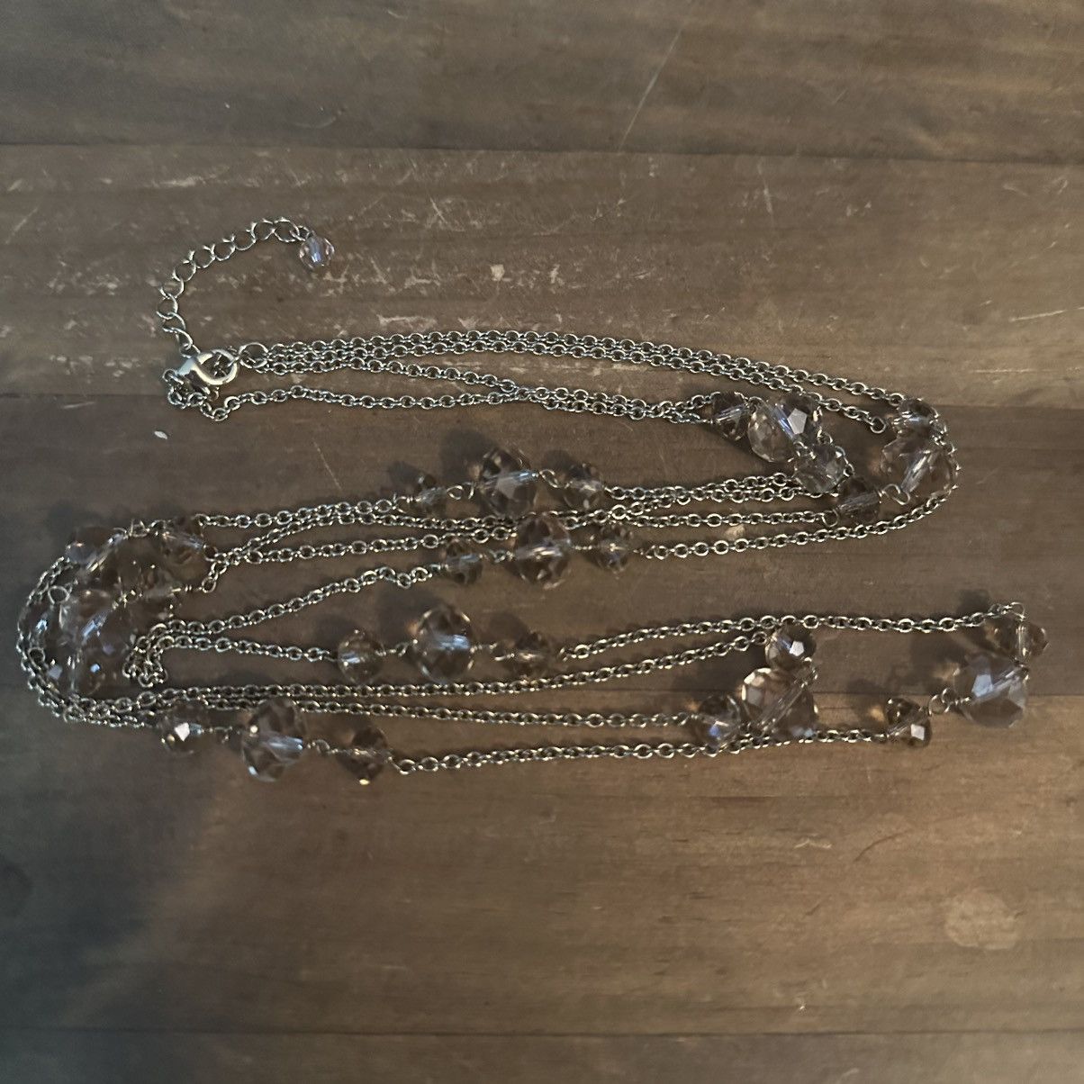 Other Gold tone layered station crystal chain necklace Size ONE SIZE - 2 Thumbnail