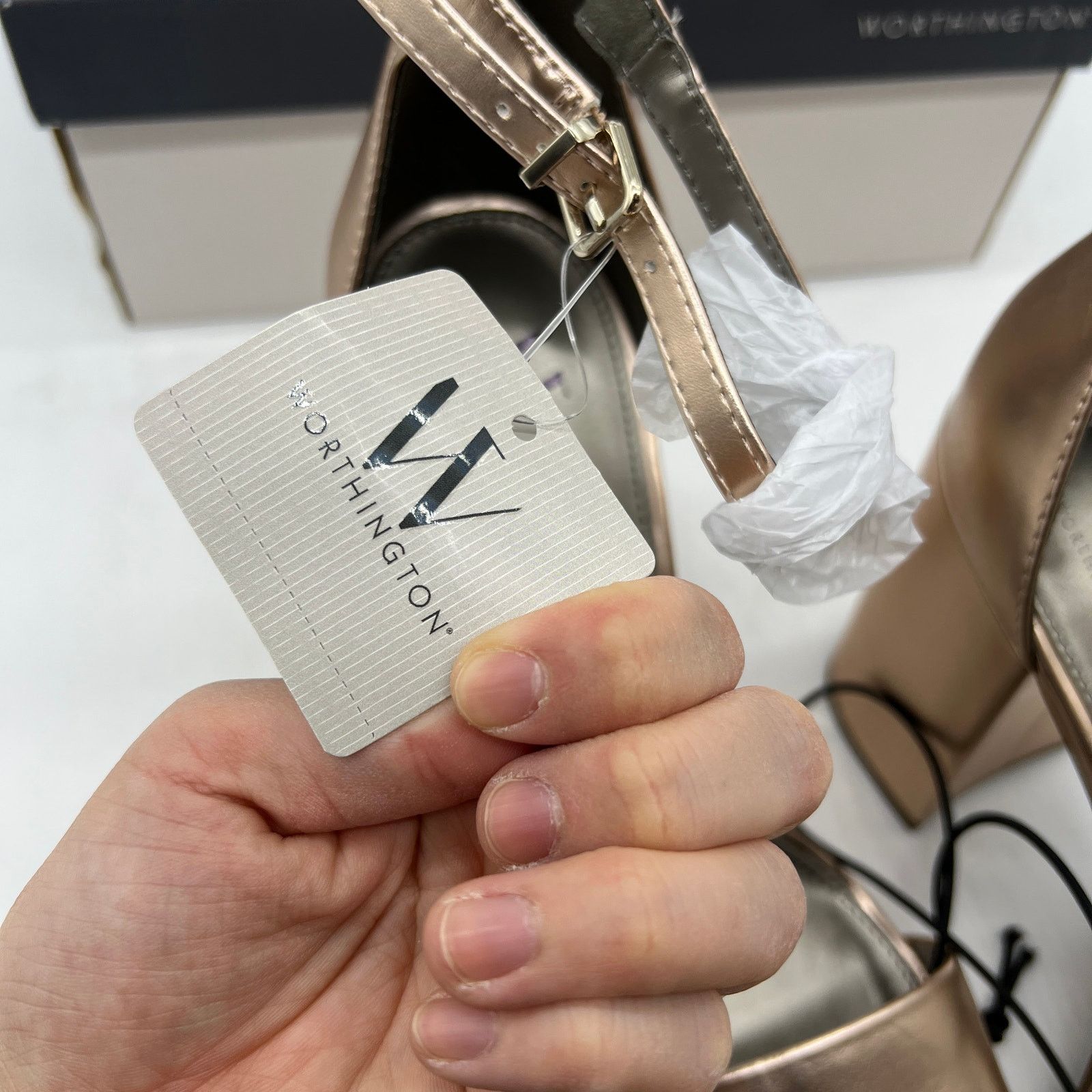 Other Worthington Womens Becklyn Heeled Sandals Rose Gold Size 11M Size US 11 / IT 41 - 6 Thumbnail