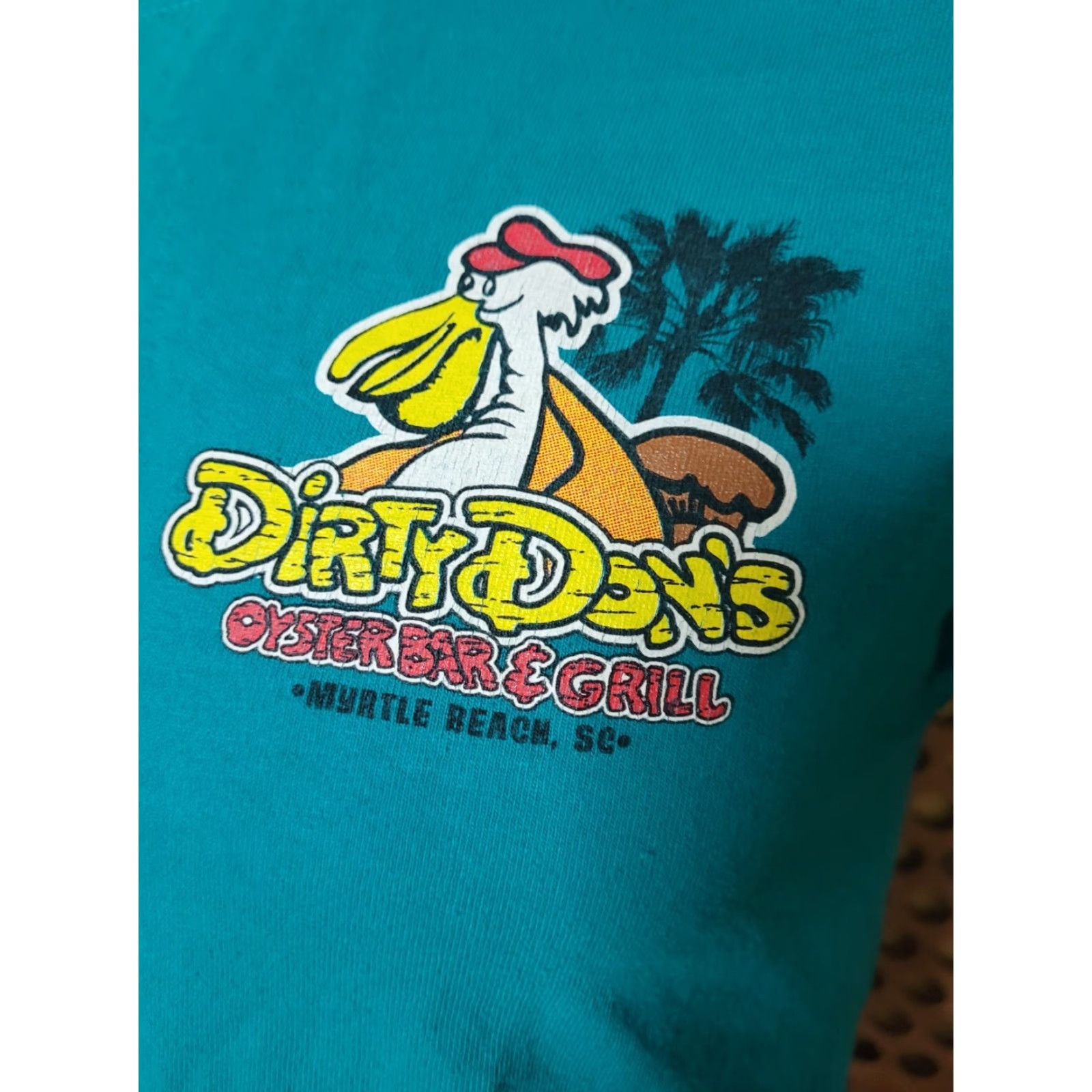 Gildan VTG T-Shirt Men M Dirty Don Myrtle Beach SC Oyster Bar & Grill Blue Cotton 25 Years Size US M / EU 48-50 / 2 - 2 Thumbnail