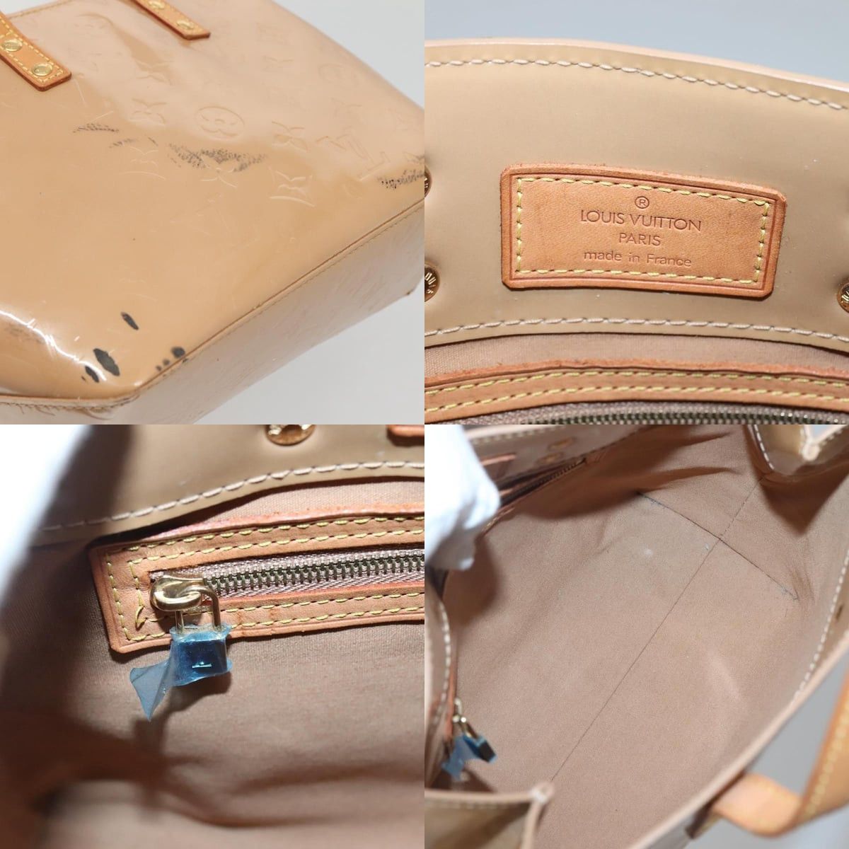 Louis Vuitton LOUIS VUITTON Monogram Vernis Reade PM Hand Bag Noisette Size ONE SIZE - 11 Thumbnail