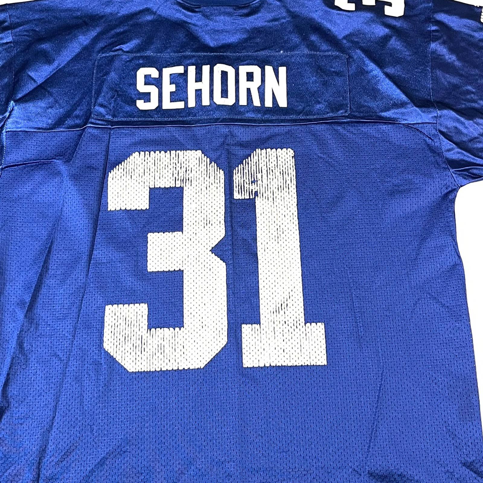 Vintage Vintage 1999-2002 Puma NFL New York Giants Sehorn Jersey XL Size US XL / EU 56 / 4 - 8 Thumbnail