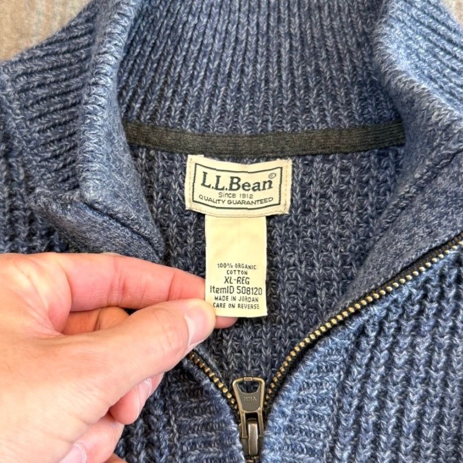 Vintage VINTAGE L.L. Bean Pullover Knit Sweater 1/4 Zip Size XL Men’s Blue Long Sleeve Size US XL / EU 56 / 4 - 2 Thumbnail