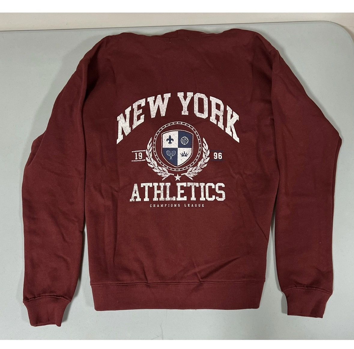Tillys Red ‘New York Athletics’ Zipper Sweater Sweatshirt Hoodie XS Size US XS / EU 42 / 0 - 4 Thumbnail
