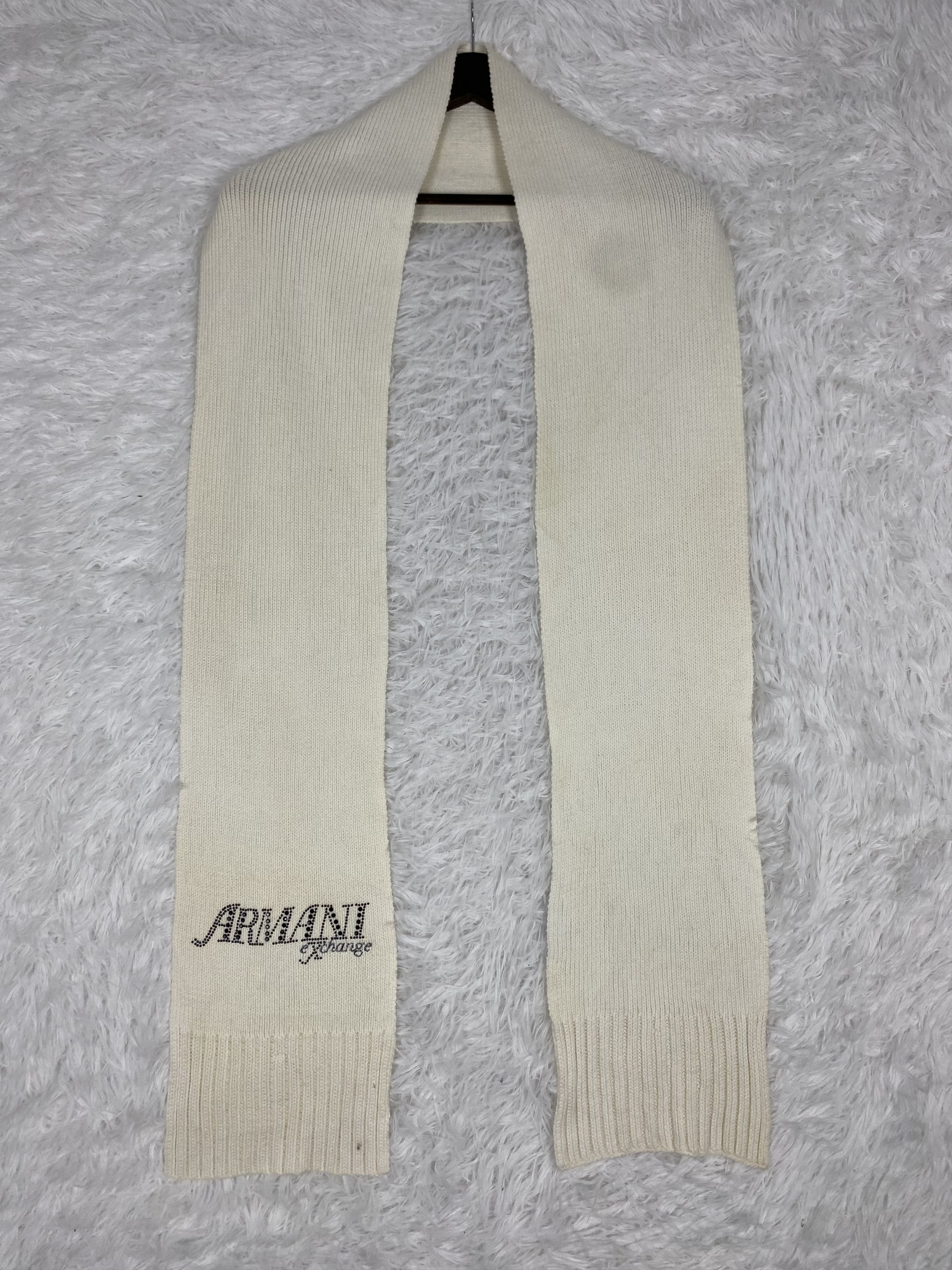 Armani Exchange × Vintage Vintage Armani Exchange Scarf / Muffler Neckwear PM0188 Size ONE SIZE - 1 Thumbnail