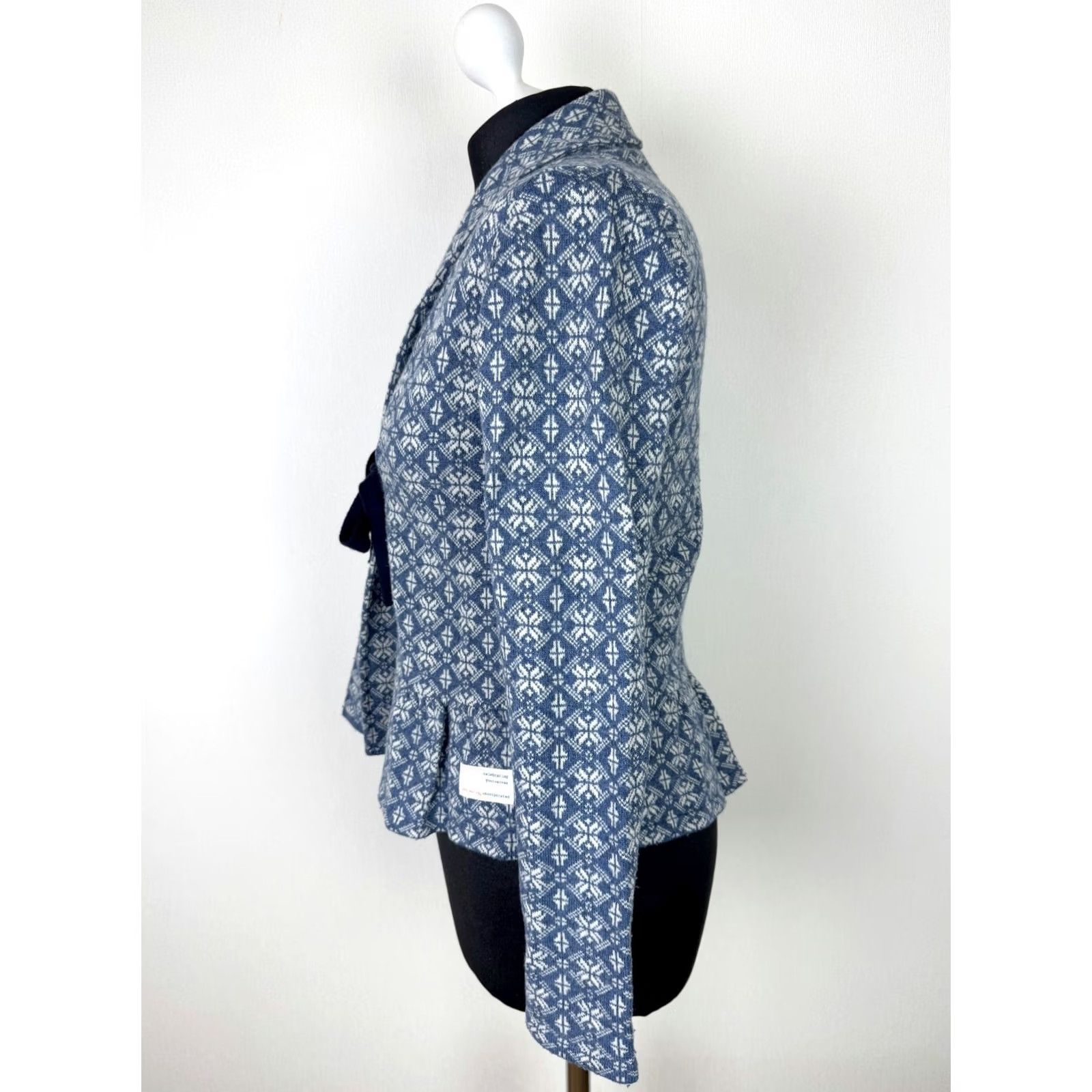 Vintage Odd Molly Jumper Cardigan Size 1 S womens blue wool 654 Size XS / US 0-2 / IT 36-38 - 2 Thumbnail